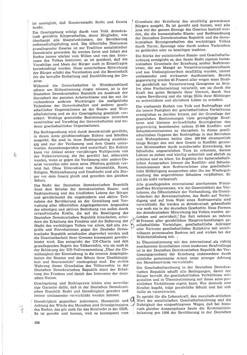 Neue Justiz (NJ), Zeitschrift für Recht und Rechtswissenschaft [Deutsche Demokratische Republik (DDR)], 20. Jahrgang 1966, Seite 386 (NJ DDR 1966, S. 386)