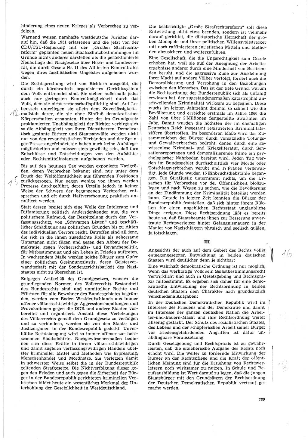 Neue Justiz (NJ), Zeitschrift für Recht und Rechtswissenschaft [Deutsche Demokratische Republik (DDR)], 20. Jahrgang 1966, Seite 389 (NJ DDR 1966, S. 389)