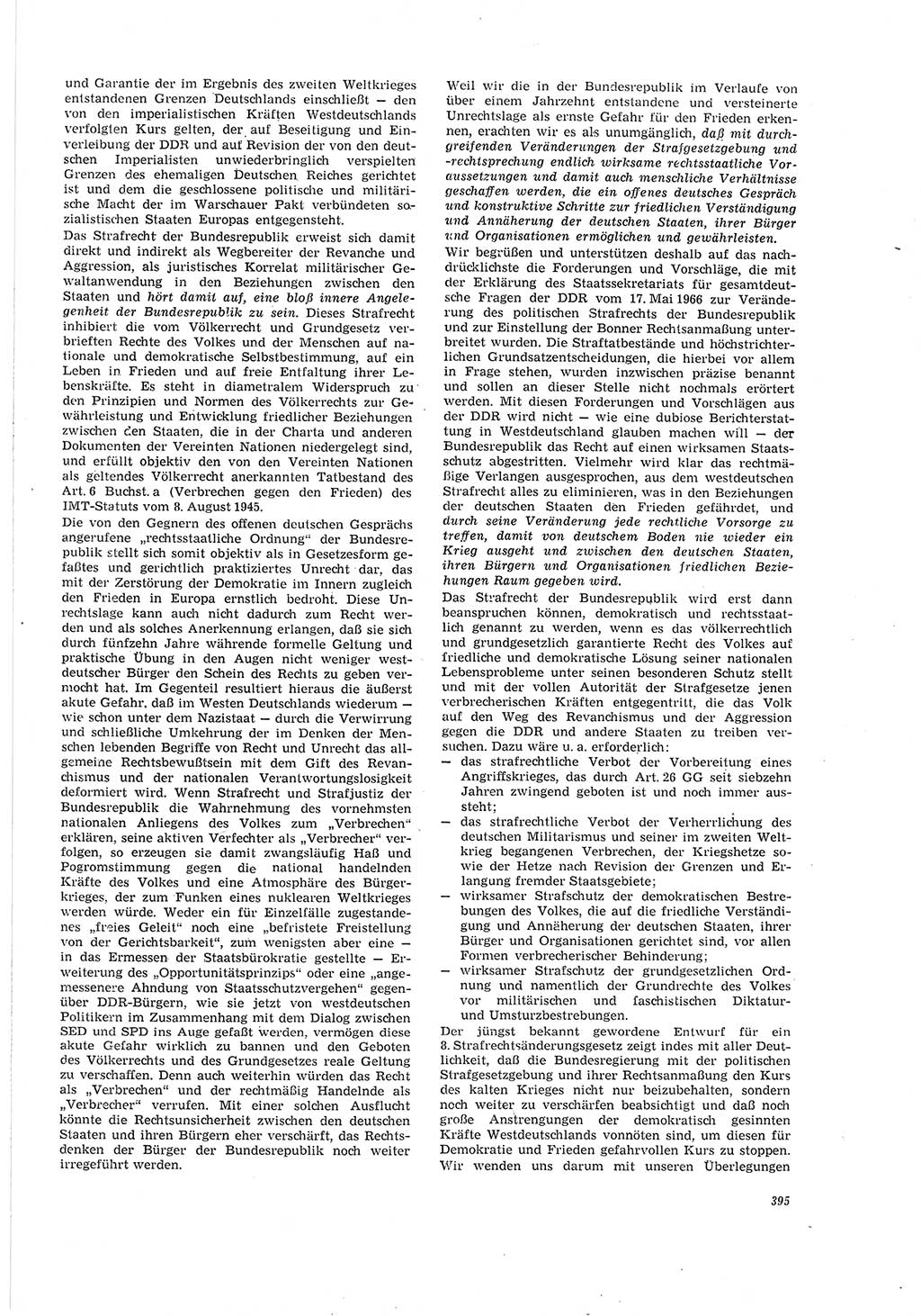 Neue Justiz (NJ), Zeitschrift für Recht und Rechtswissenschaft [Deutsche Demokratische Republik (DDR)], 20. Jahrgang 1966, Seite 395 (NJ DDR 1966, S. 395)