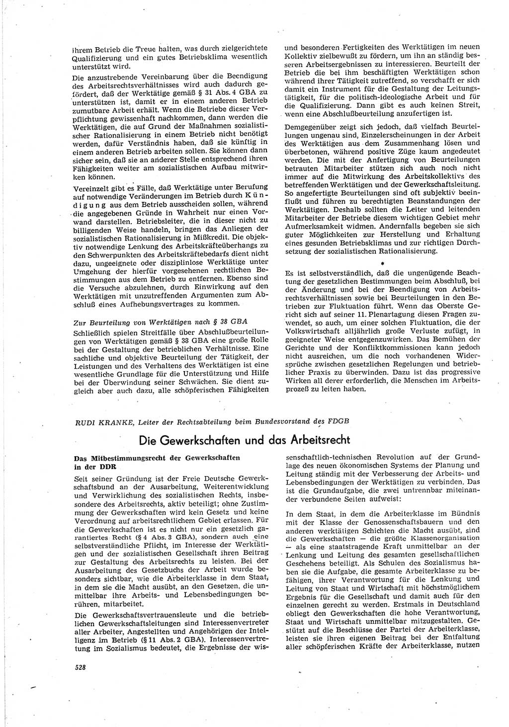 Neue Justiz (NJ), Zeitschrift für Recht und Rechtswissenschaft [Deutsche Demokratische Republik (DDR)], 20. Jahrgang 1966, Seite 528 (NJ DDR 1966, S. 528)