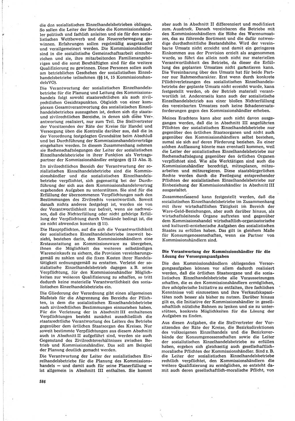 Neue Justiz (NJ), Zeitschrift für Recht und Rechtswissenschaft [Deutsche Demokratische Republik (DDR)], 20. Jahrgang 1966, Seite 586 (NJ DDR 1966, S. 586)