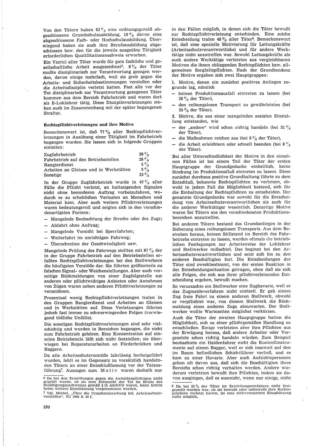 Neue Justiz (NJ), Zeitschrift für Recht und Rechtswissenschaft [Deutsche Demokratische Republik (DDR)], 20. Jahrgang 1966, Seite 590 (NJ DDR 1966, S. 590)