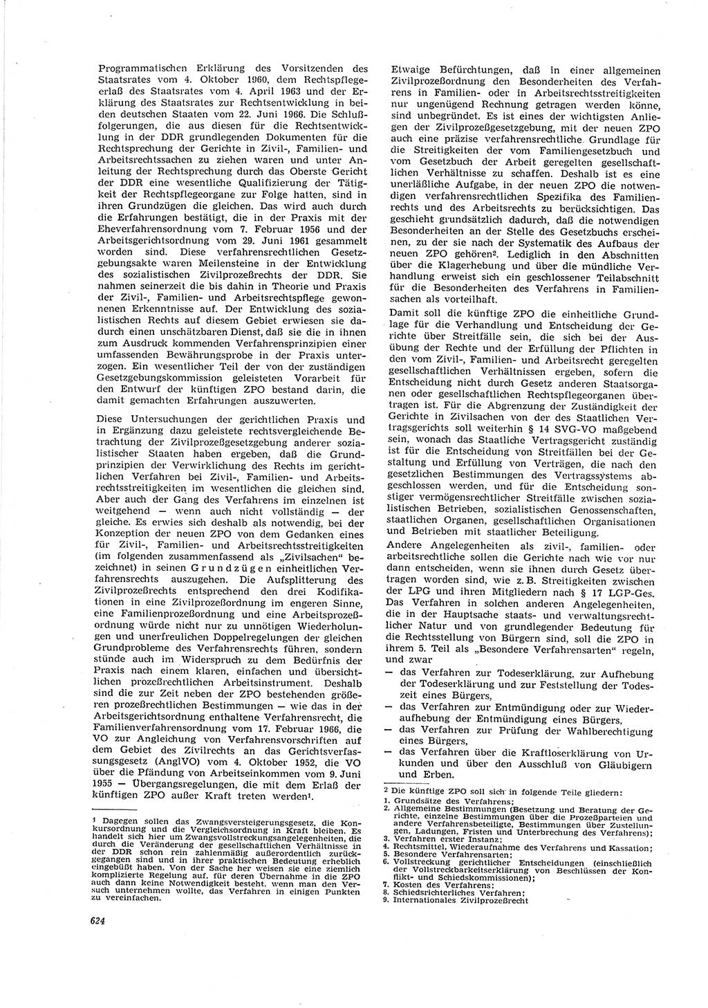 Neue Justiz (NJ), Zeitschrift für Recht und Rechtswissenschaft [Deutsche Demokratische Republik (DDR)], 20. Jahrgang 1966, Seite 624 (NJ DDR 1966, S. 624)
