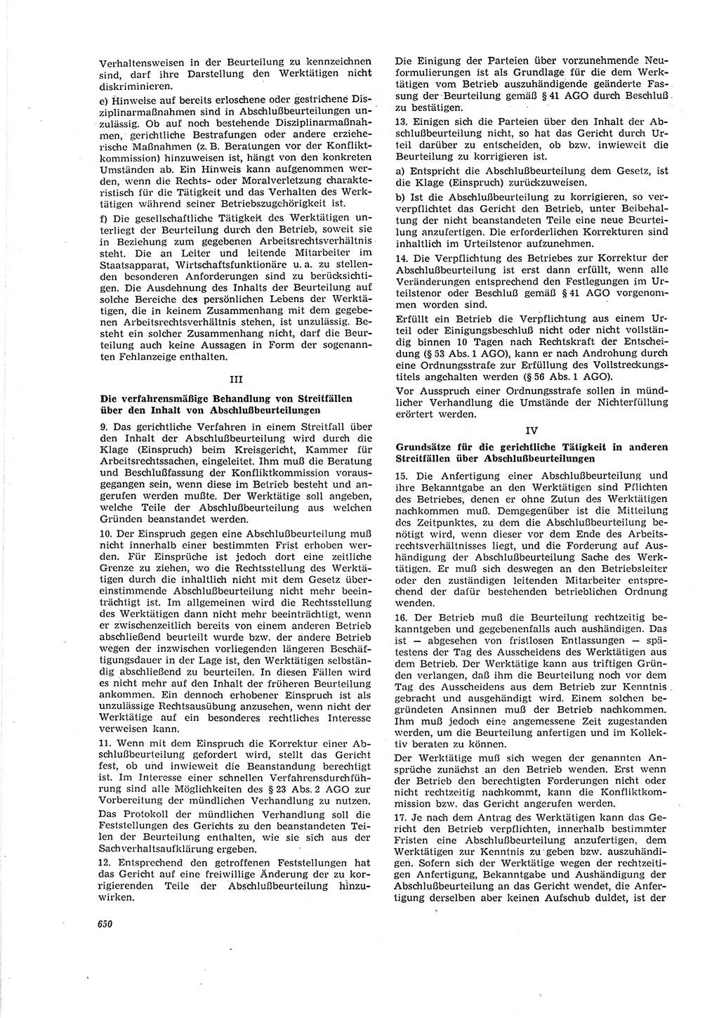 Neue Justiz (NJ), Zeitschrift für Recht und Rechtswissenschaft [Deutsche Demokratische Republik (DDR)], 20. Jahrgang 1966, Seite 650 (NJ DDR 1966, S. 650)