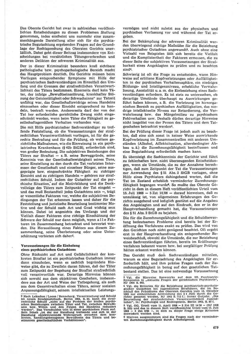 Neue Justiz (NJ), Zeitschrift für Recht und Rechtswissenschaft [Deutsche Demokratische Republik (DDR)], 20. Jahrgang 1966, Seite 679 (NJ DDR 1966, S. 679)