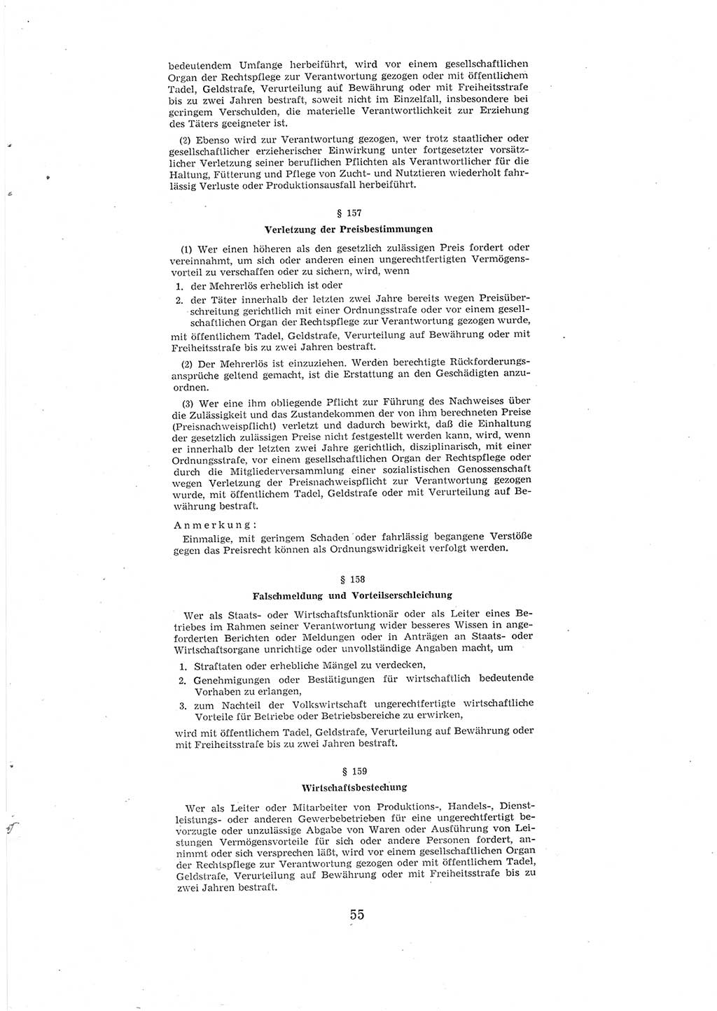 Entwurf des Strafgesetzbuches (StGB) der Deutschen Demokratischen Republik (DDR) 1967, Seite 55 (Entw. StGB DDR 1967, S. 55)