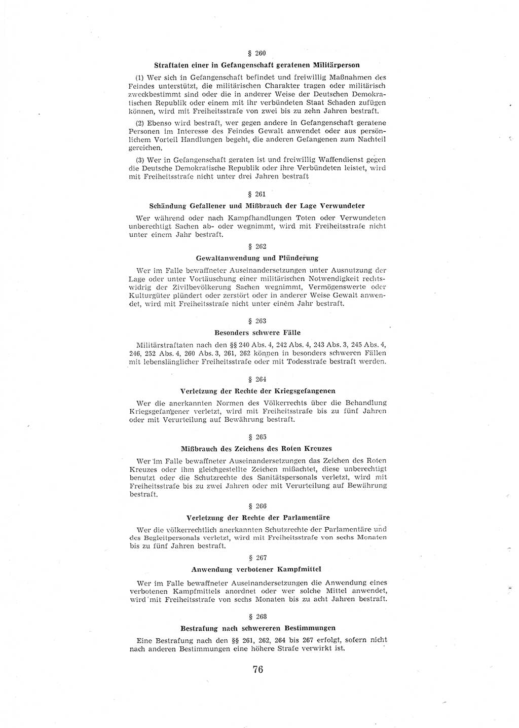 Entwurf des Strafgesetzbuches (StGB) der Deutschen Demokratischen Republik (DDR) 1967, Seite 76 (Entw. StGB DDR 1967, S. 76)