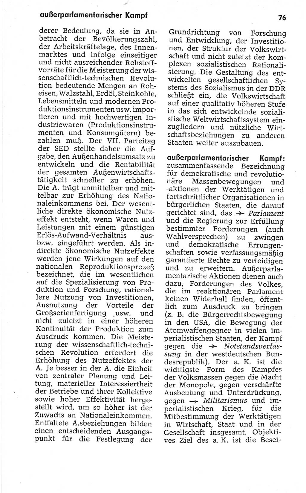 Kleines politisches Wörterbuch [Deutsche Demokratische Republik (DDR)] 1967, Seite 76 (Kl. pol. Wb. DDR 1967, S. 76)