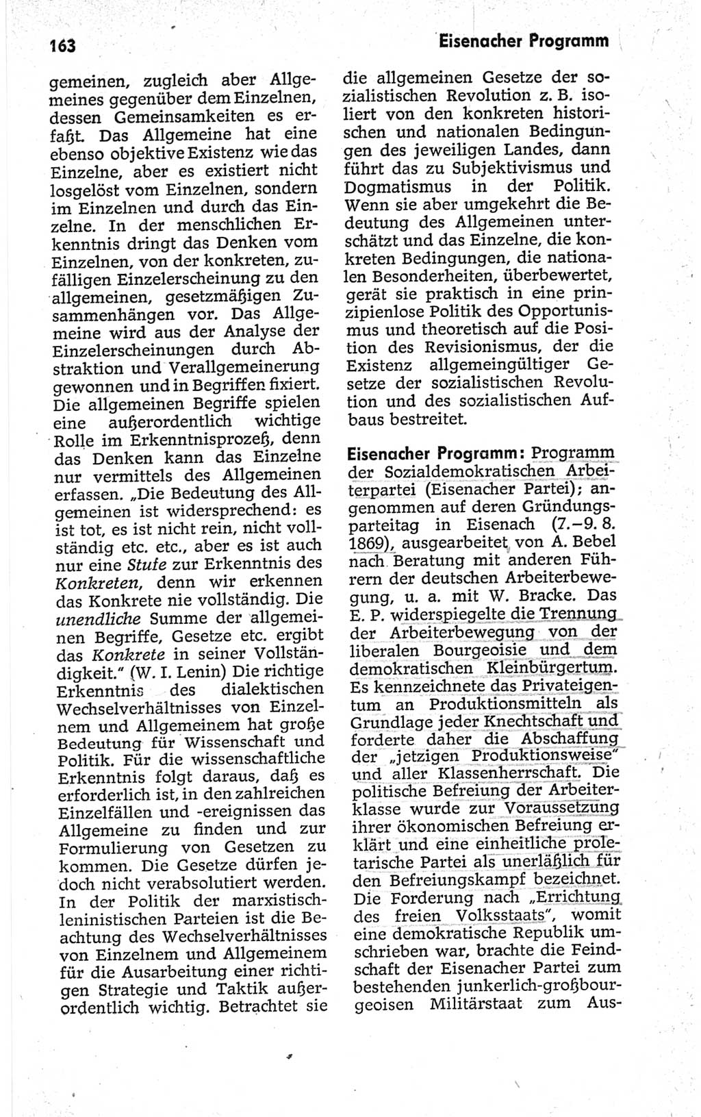 Kleines politisches Wörterbuch [Deutsche Demokratische Republik (DDR)] 1967, Seite 163 (Kl. pol. Wb. DDR 1967, S. 163)