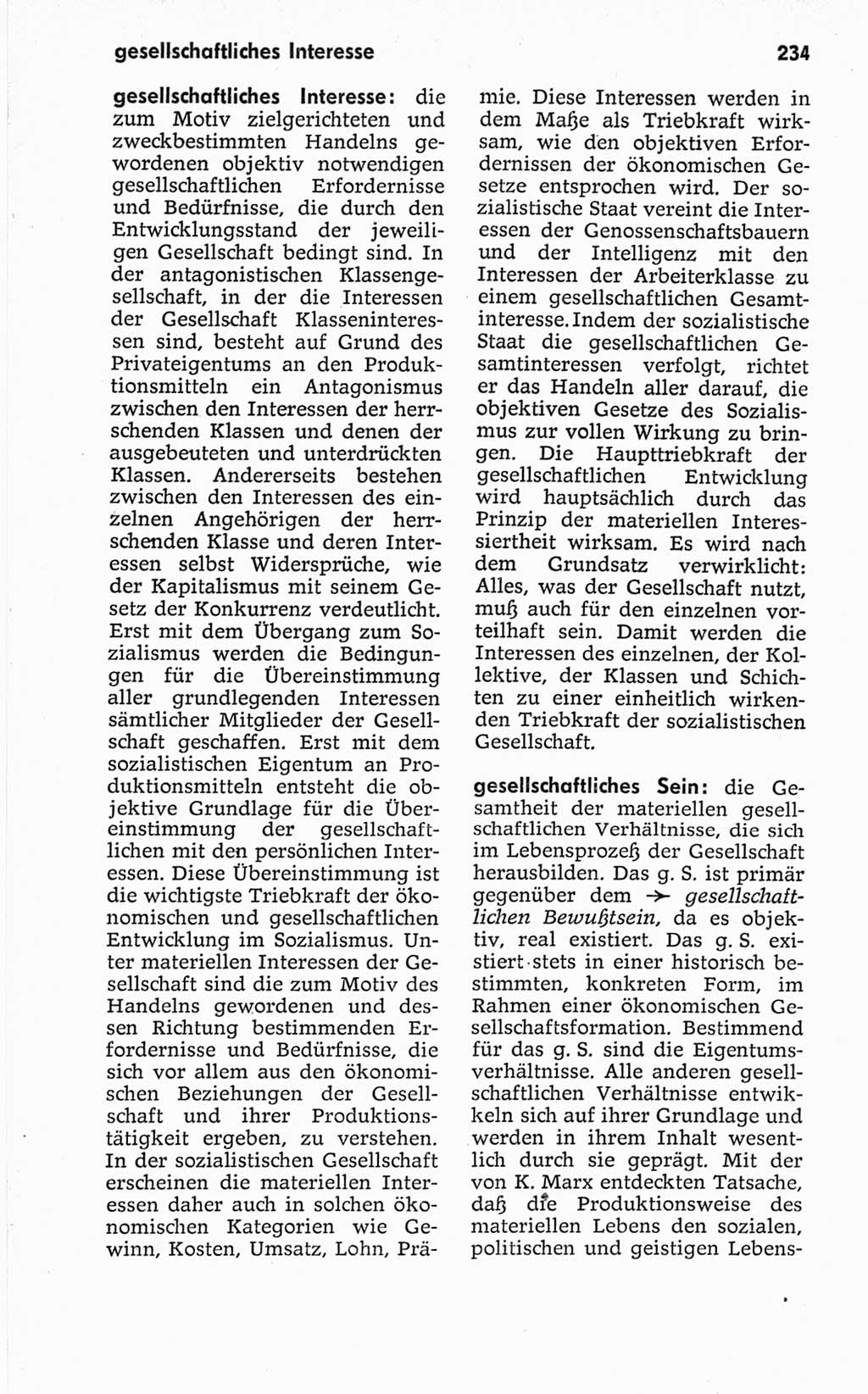 Kleines politisches Wörterbuch [Deutsche Demokratische Republik (DDR)] 1967, Seite 234 (Kl. pol. Wb. DDR 1967, S. 234)