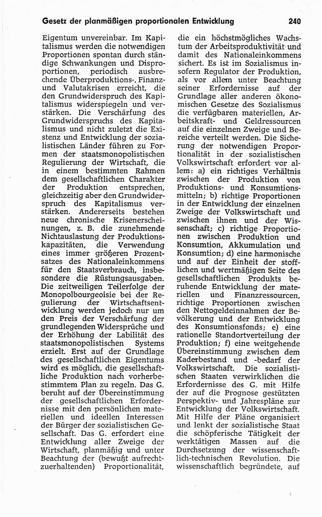 Kleines politisches Wörterbuch [Deutsche Demokratische Republik (DDR)] 1967, Seite 240 (Kl. pol. Wb. DDR 1967, S. 240)