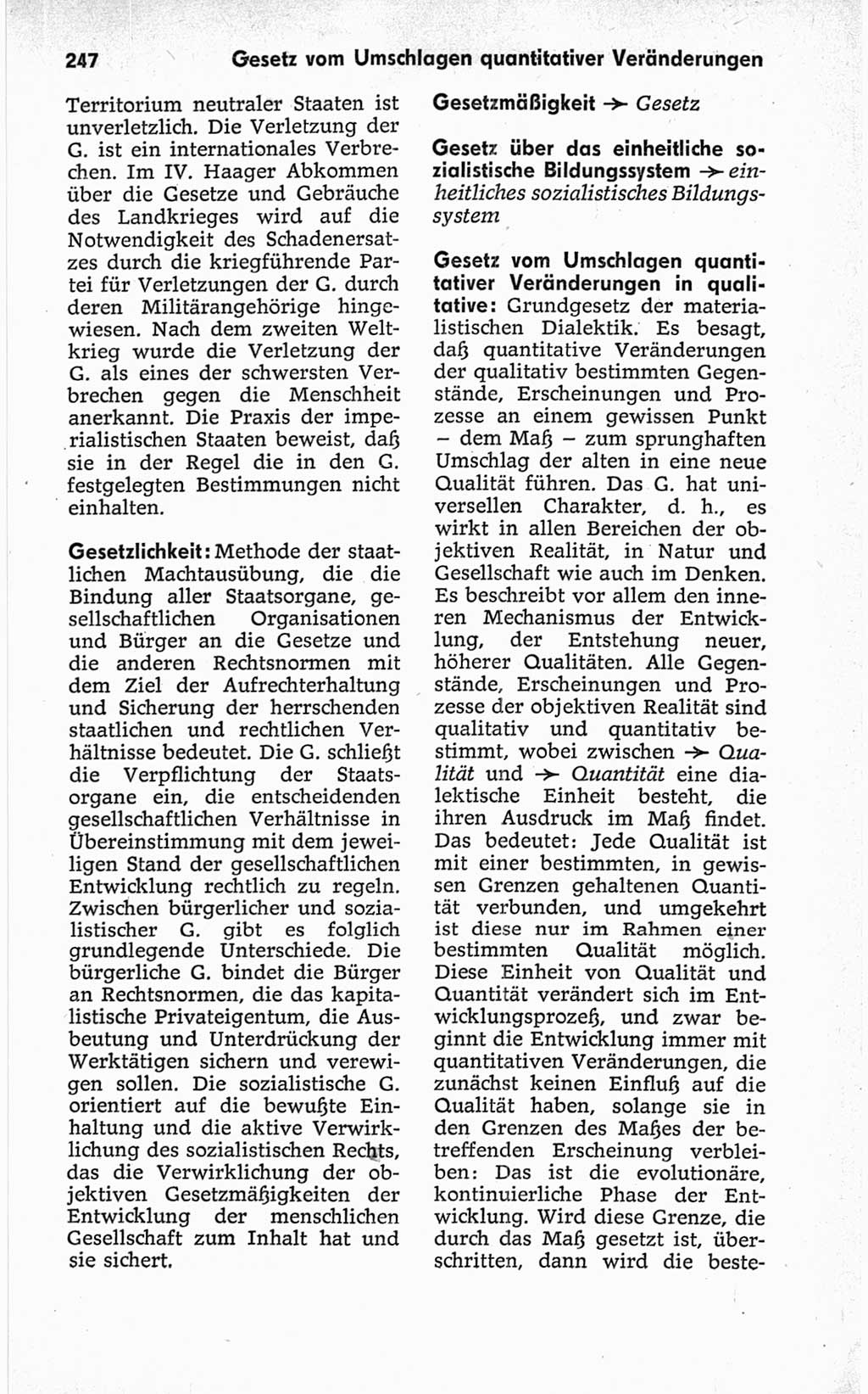 Kleines politisches Wörterbuch [Deutsche Demokratische Republik (DDR)] 1967, Seite 247 (Kl. pol. Wb. DDR 1967, S. 247)