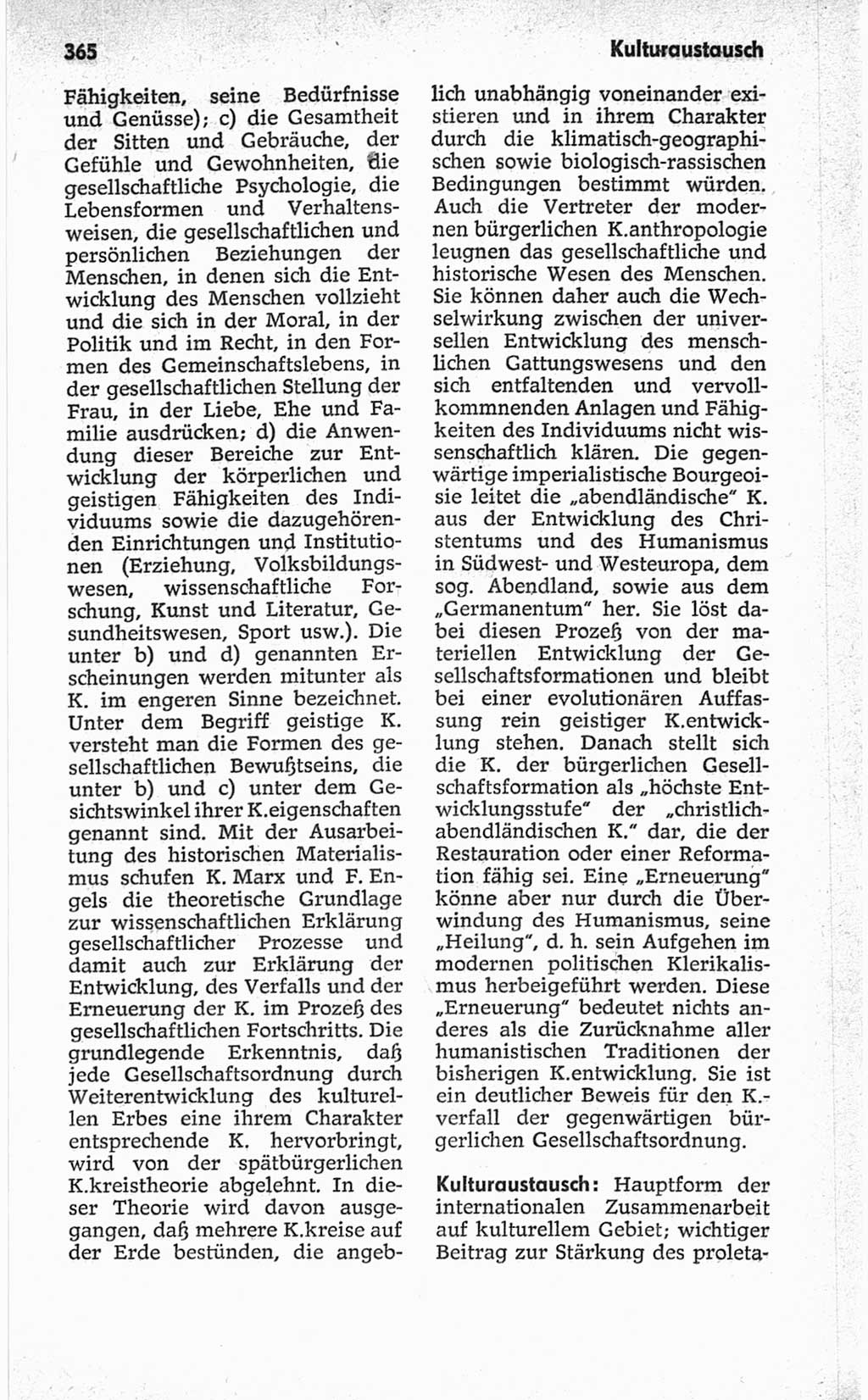 Kleines politisches Wörterbuch [Deutsche Demokratische Republik (DDR)] 1967, Seite 365 (Kl. pol. Wb. DDR 1967, S. 365)