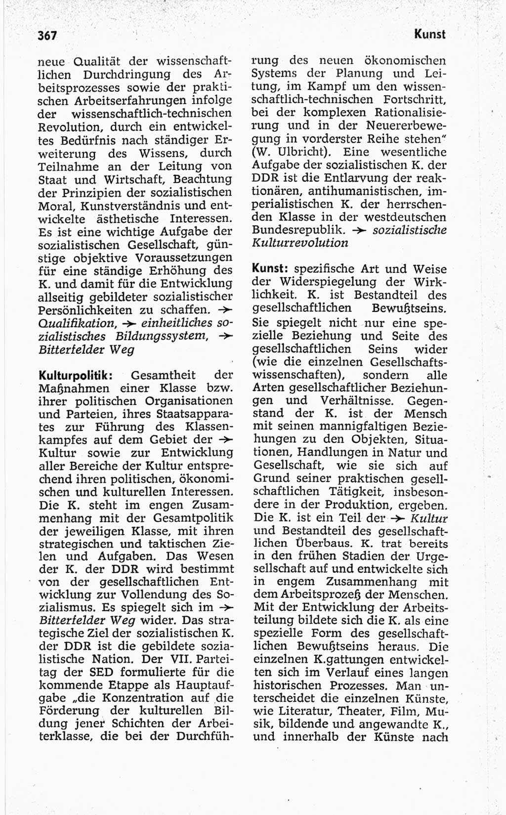 Kleines politisches Wörterbuch [Deutsche Demokratische Republik (DDR)] 1967, Seite 367 (Kl. pol. Wb. DDR 1967, S. 367)