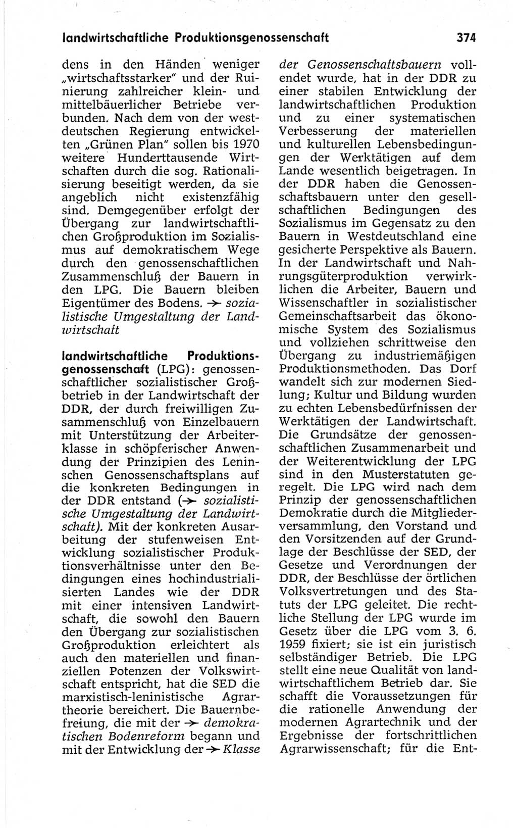 Kleines politisches Wörterbuch [Deutsche Demokratische Republik (DDR)] 1967, Seite 374 (Kl. pol. Wb. DDR 1967, S. 374)