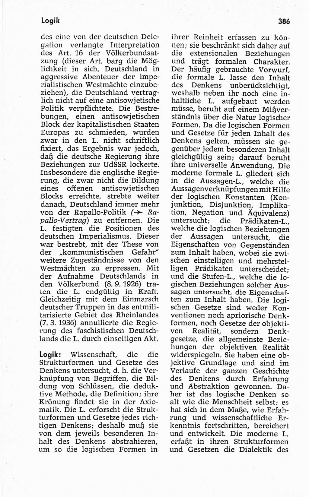 Kleines politisches Wörterbuch [Deutsche Demokratische Republik (DDR)] 1967, Seite 386 (Kl. pol. Wb. DDR 1967, S. 386)