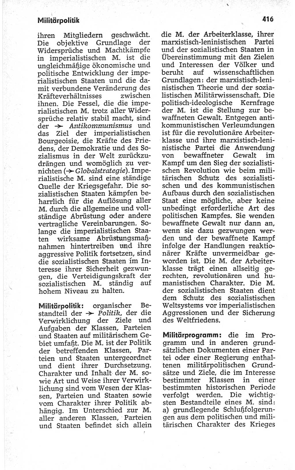 Kleines politisches Wörterbuch [Deutsche Demokratische Republik (DDR)] 1967, Seite 416 (Kl. pol. Wb. DDR 1967, S. 416)