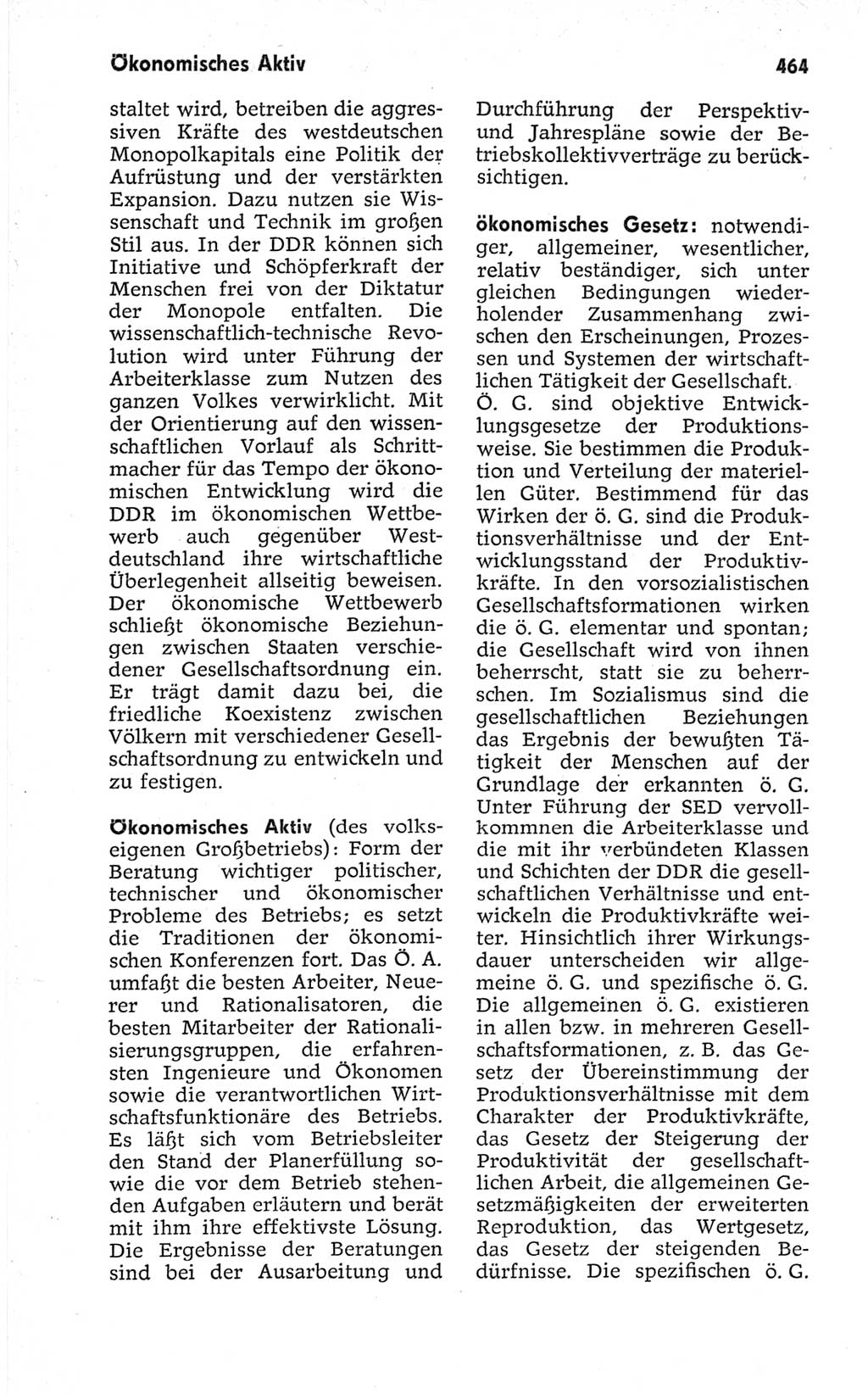 Kleines politisches Wörterbuch [Deutsche Demokratische Republik (DDR)] 1967, Seite 464 (Kl. pol. Wb. DDR 1967, S. 464)