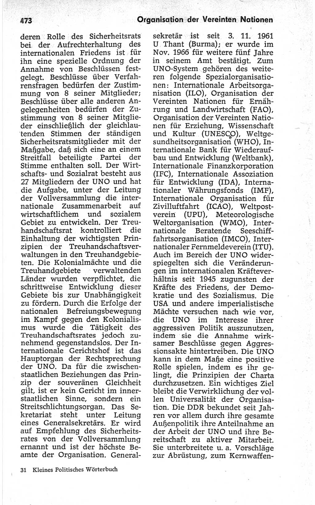 Kleines politisches Wörterbuch [Deutsche Demokratische Republik (DDR)] 1967, Seite 473 (Kl. pol. Wb. DDR 1967, S. 473)