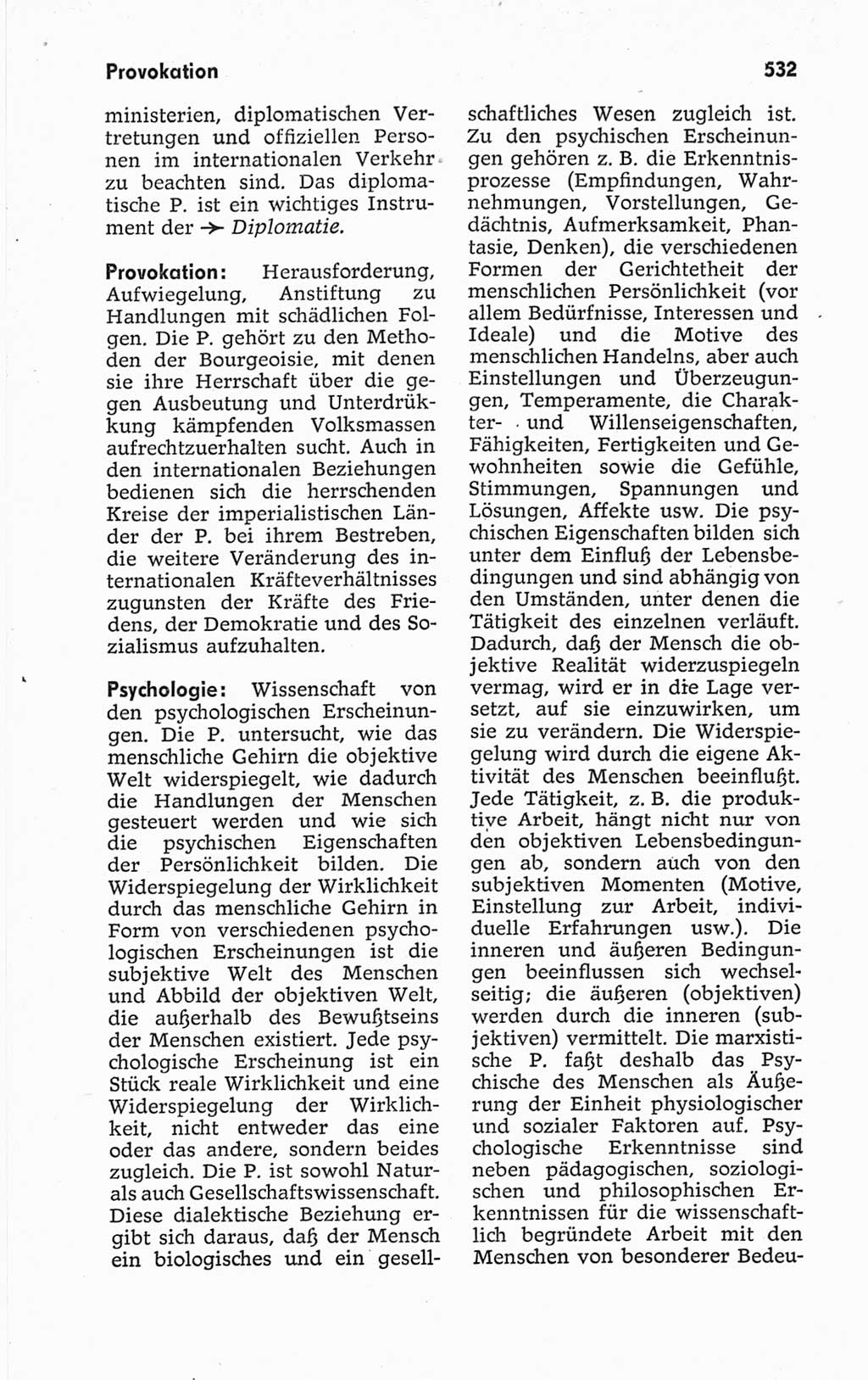 Kleines politisches Wörterbuch [Deutsche Demokratische Republik (DDR)] 1967, Seite 532 (Kl. pol. Wb. DDR 1967, S. 532)