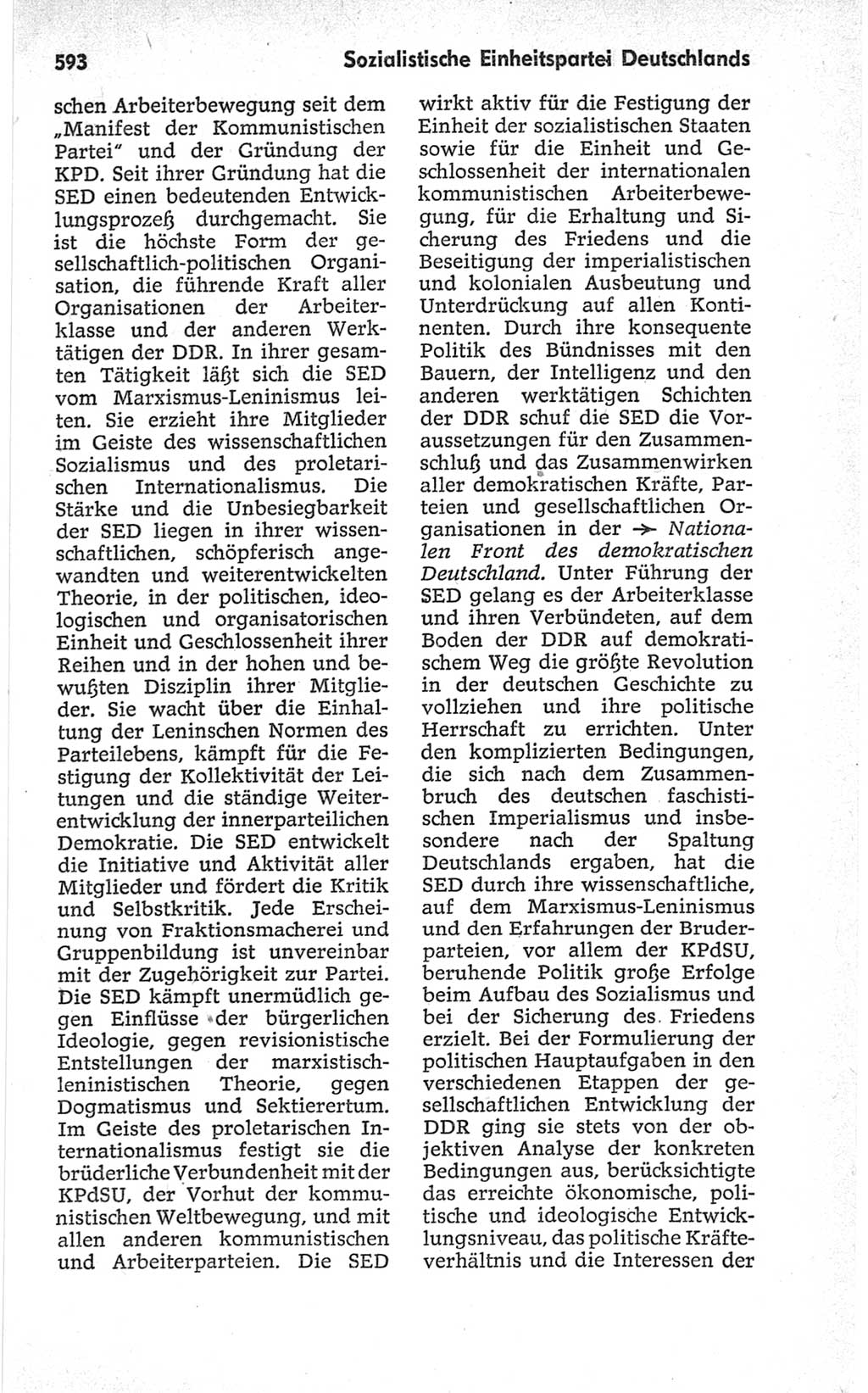 Kleines politisches Wörterbuch [Deutsche Demokratische Republik (DDR)] 1967, Seite 593 (Kl. pol. Wb. DDR 1967, S. 593)