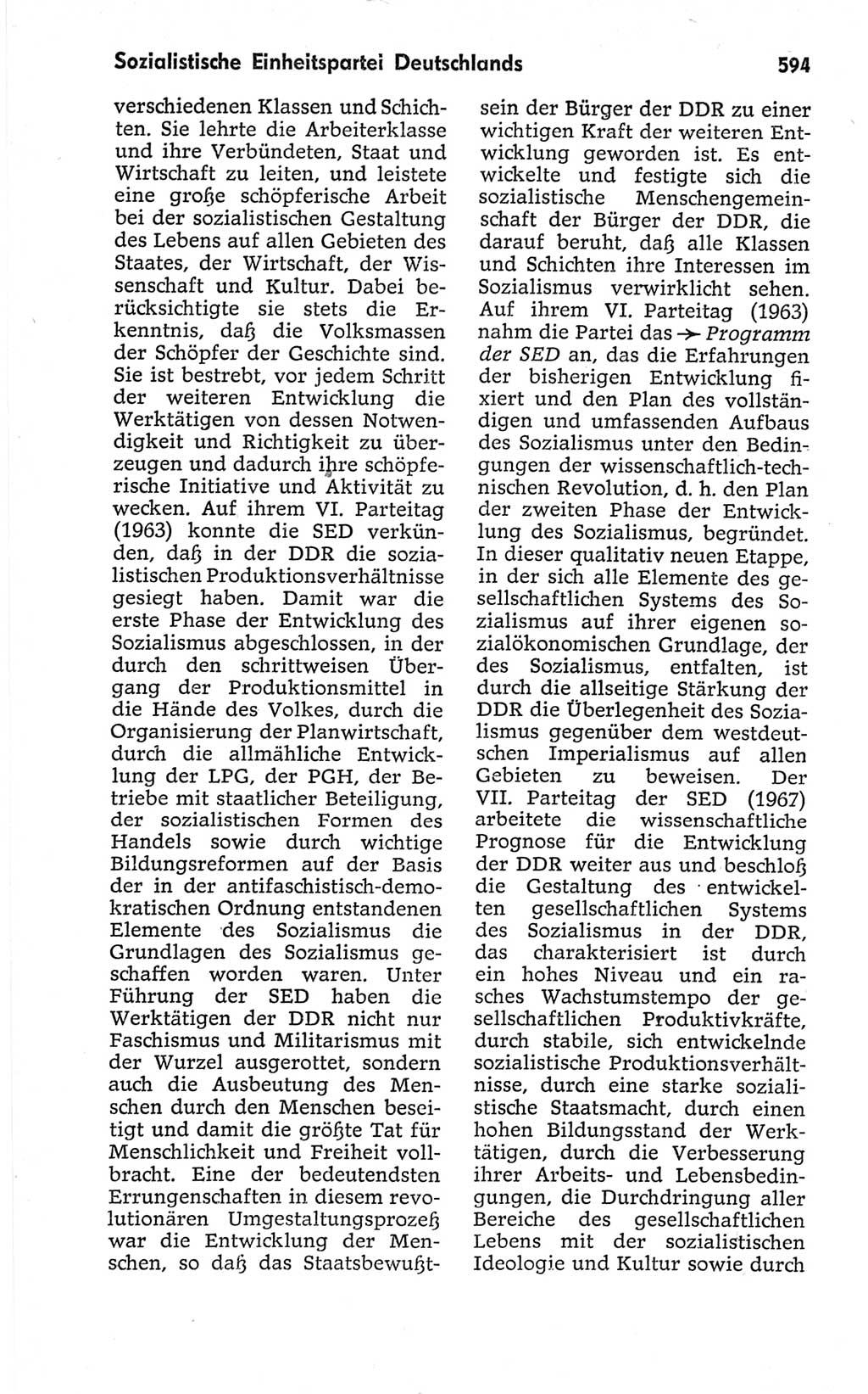 Kleines politisches Wörterbuch [Deutsche Demokratische Republik (DDR)] 1967, Seite 594 (Kl. pol. Wb. DDR 1967, S. 594)