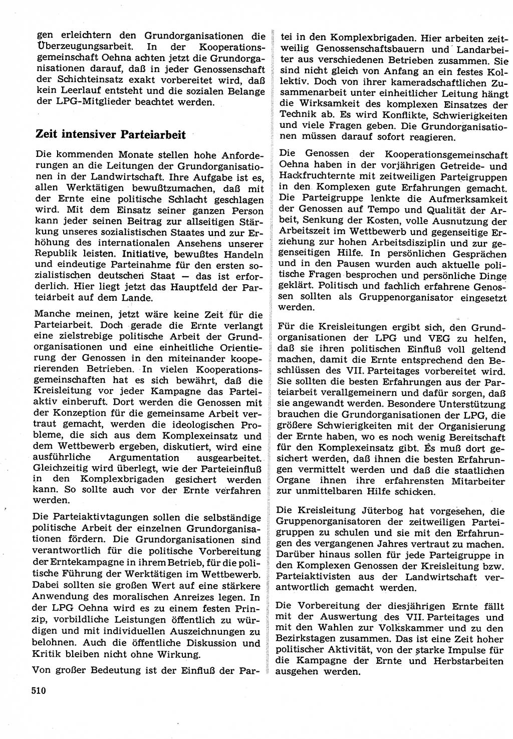 Neuer Weg (NW), Organ des Zentralkomitees (ZK) der SED (Sozialistische Einheitspartei Deutschlands) für Fragen des Parteilebens, 22. Jahrgang [Deutsche Demokratische Republik (DDR)] 1967, Seite 510 (NW ZK SED DDR 1967, S. 510)