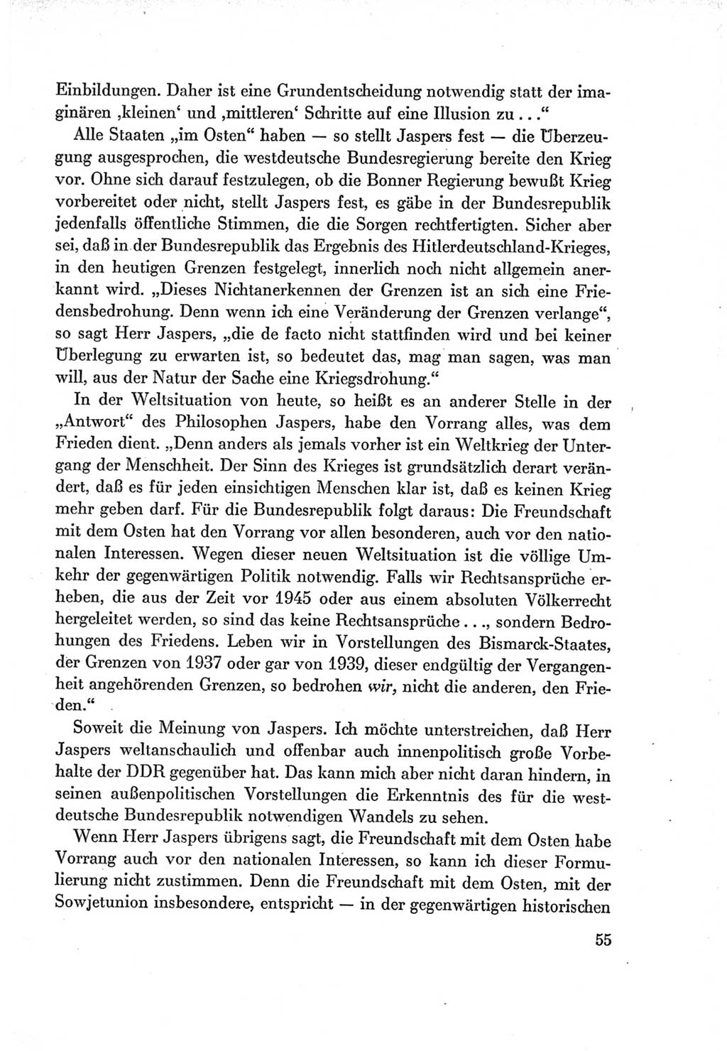 Protokoll der Verhandlungen des Ⅶ. Parteitages der Sozialistischen Einheitspartei Deutschlands (SED) [Deutsche Demokratische Republik (DDR)] 1967, Band Ⅰ, Seite 55 (Prot. Verh. Ⅶ. PT SED DDR 1967, Bd. Ⅰ, S. 55)