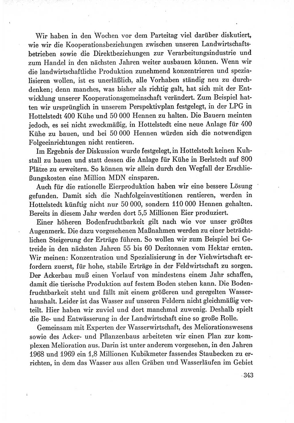 Protokoll der Verhandlungen des Ⅶ. Parteitages der Sozialistischen Einheitspartei Deutschlands (SED) [Deutsche Demokratische Republik (DDR)] 1967, Band Ⅰ, Seite 343 (Prot. Verh. Ⅶ. PT SED DDR 1967, Bd. Ⅰ, S. 343)