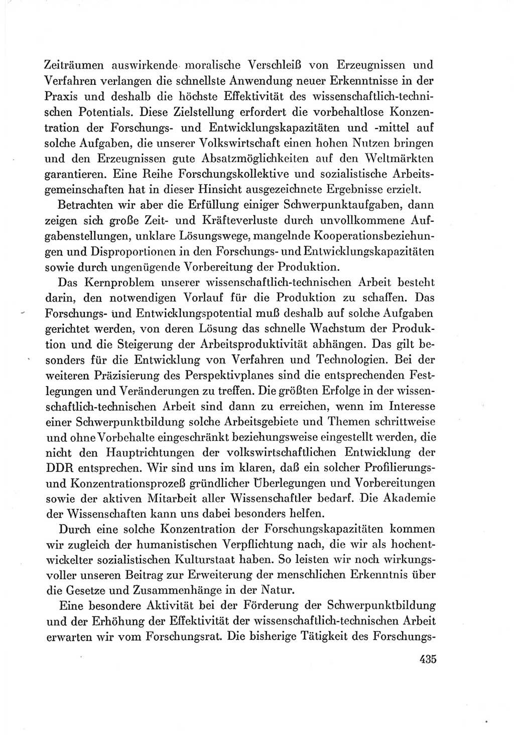 Protokoll der Verhandlungen des Ⅶ. Parteitages der Sozialistischen Einheitspartei Deutschlands (SED) [Deutsche Demokratische Republik (DDR)] 1967, Band Ⅰ, Seite 435 (Prot. Verh. Ⅶ. PT SED DDR 1967, Bd. Ⅰ, S. 435)