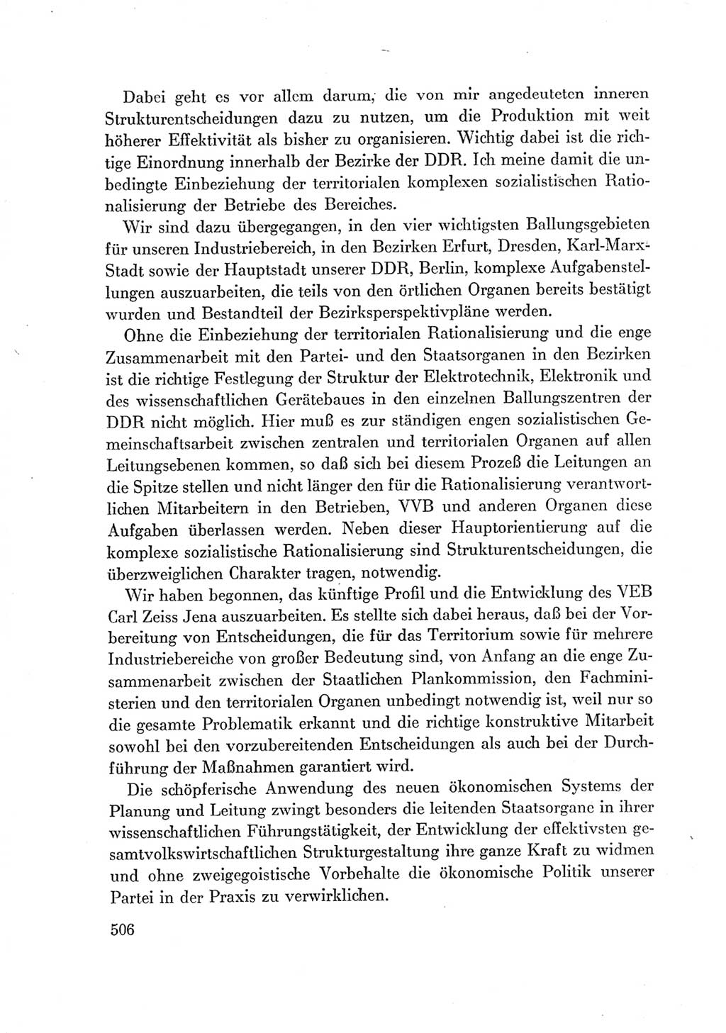 Protokoll der Verhandlungen des Ⅶ. Parteitages der Sozialistischen Einheitspartei Deutschlands (SED) [Deutsche Demokratische Republik (DDR)] 1967, Band Ⅰ, Seite 506 (Prot. Verh. Ⅶ. PT SED DDR 1967, Bd. Ⅰ, S. 506)