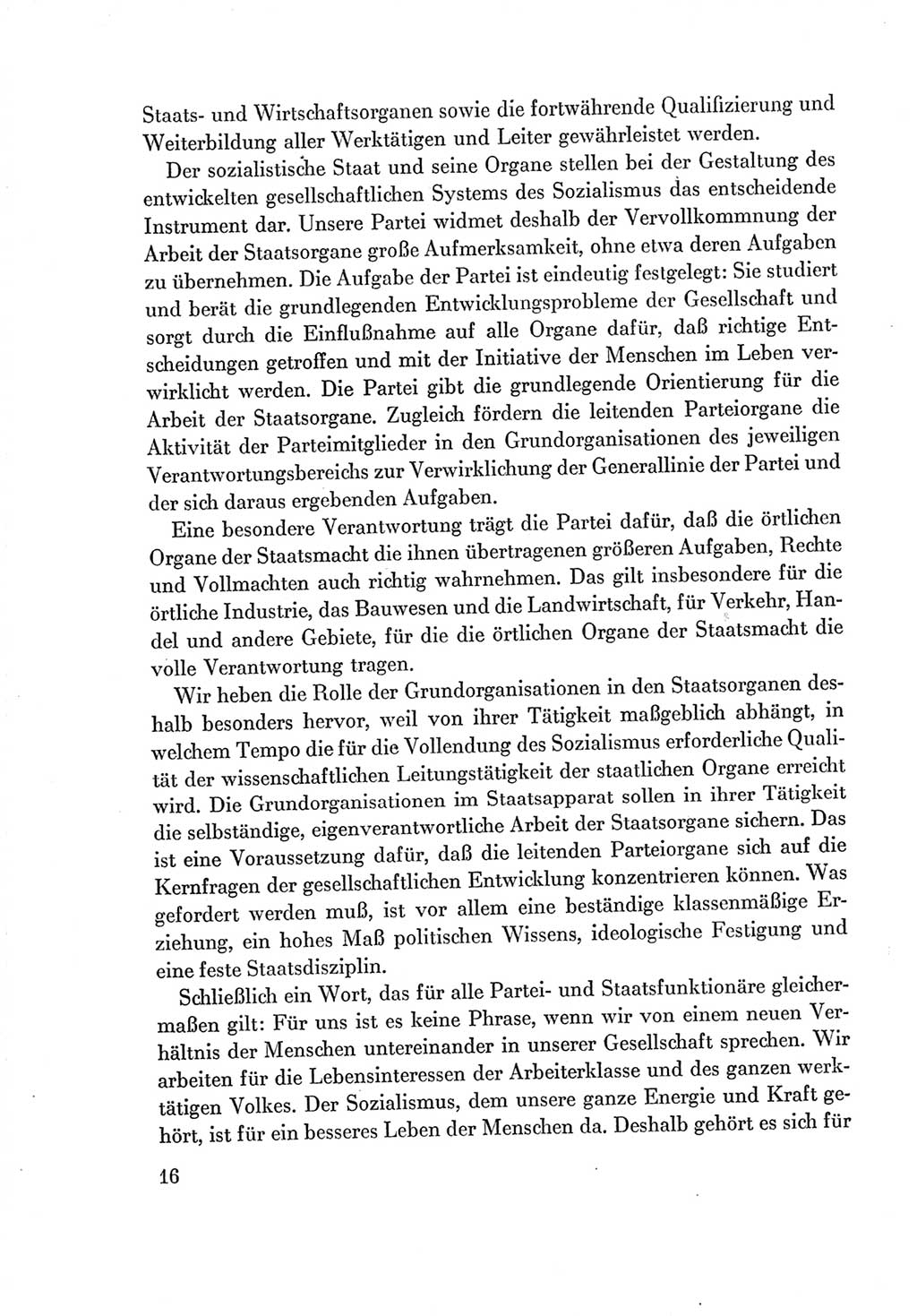 Protokoll der Verhandlungen des Ⅶ. Parteitages der Sozialistischen Einheitspartei Deutschlands (SED) [Deutsche Demokratische Republik (DDR)] 1967, Band Ⅱ, Seite 16 (Prot. Verh. Ⅶ. PT SED DDR 1967, Bd. Ⅱ, S. 16)