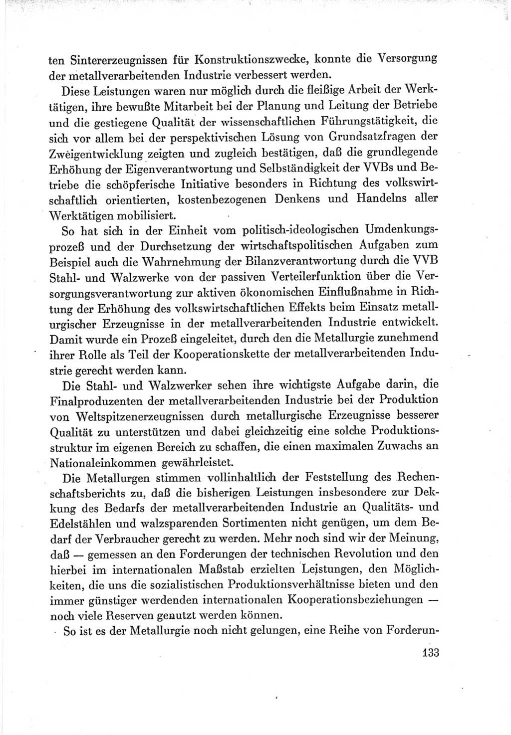 Protokoll der Verhandlungen des Ⅶ. Parteitages der Sozialistischen Einheitspartei Deutschlands (SED) [Deutsche Demokratische Republik (DDR)] 1967, Band Ⅲ, Seite 133 (Prot. Verh. Ⅶ. PT SED DDR 1967, Bd. Ⅲ, S. 133)