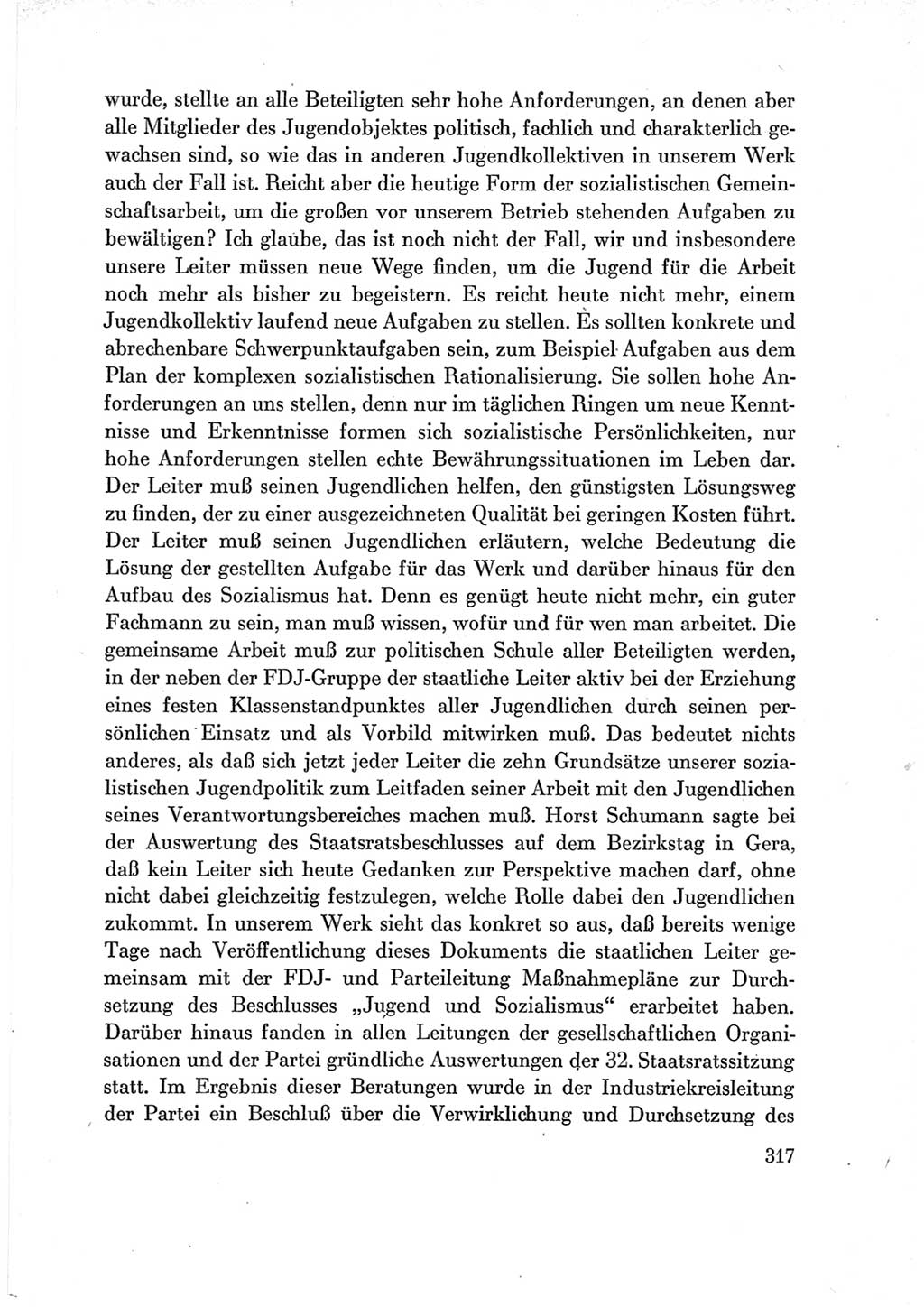 Protokoll der Verhandlungen des Ⅶ. Parteitages der Sozialistischen Einheitspartei Deutschlands (SED) [Deutsche Demokratische Republik (DDR)] 1967, Band Ⅲ, Seite 317 (Prot. Verh. Ⅶ. PT SED DDR 1967, Bd. Ⅲ, S. 317)