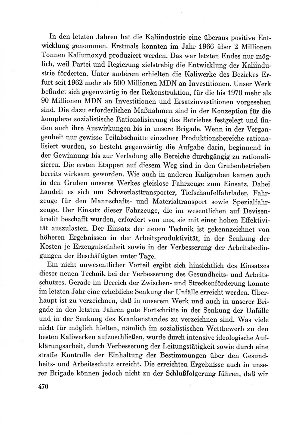 Protokoll der Verhandlungen des Ⅶ. Parteitages der Sozialistischen Einheitspartei Deutschlands (SED) [Deutsche Demokratische Republik (DDR)] 1967, Band Ⅲ, Seite 470 (Prot. Verh. Ⅶ. PT SED DDR 1967, Bd. Ⅲ, S. 470)