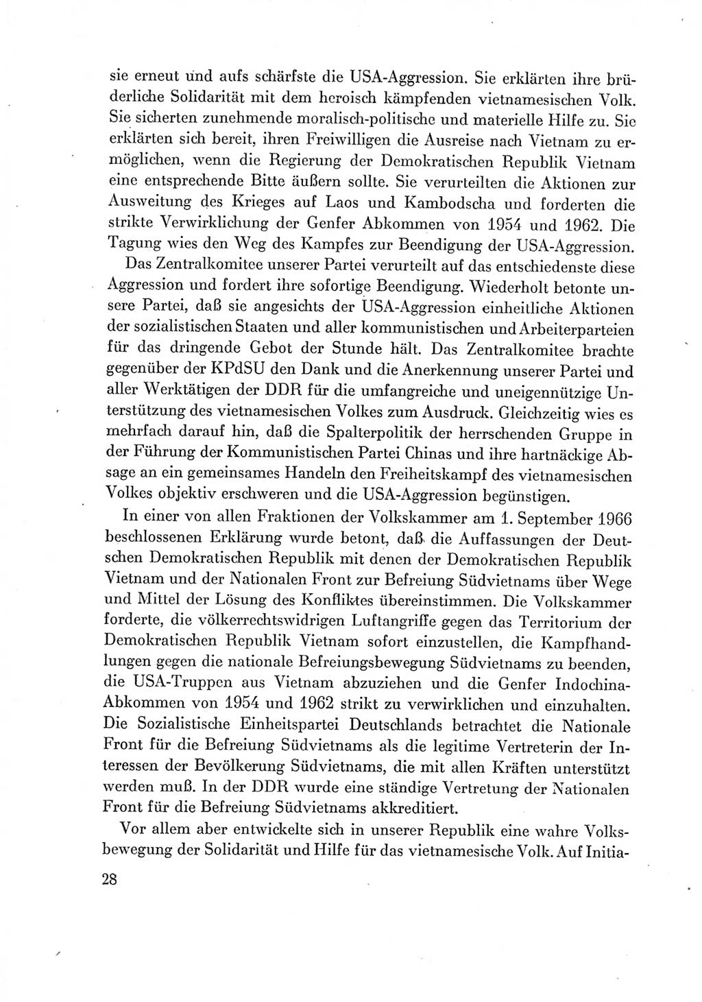 Protokoll der Verhandlungen des Ⅶ. Parteitages der Sozialistischen Einheitspartei Deutschlands (SED) [Deutsche Demokratische Republik (DDR)] 1967, Band Ⅳ, Seite 28 (Prot. Verh. Ⅶ. PT SED DDR 1967, Bd. Ⅳ, S. 28)