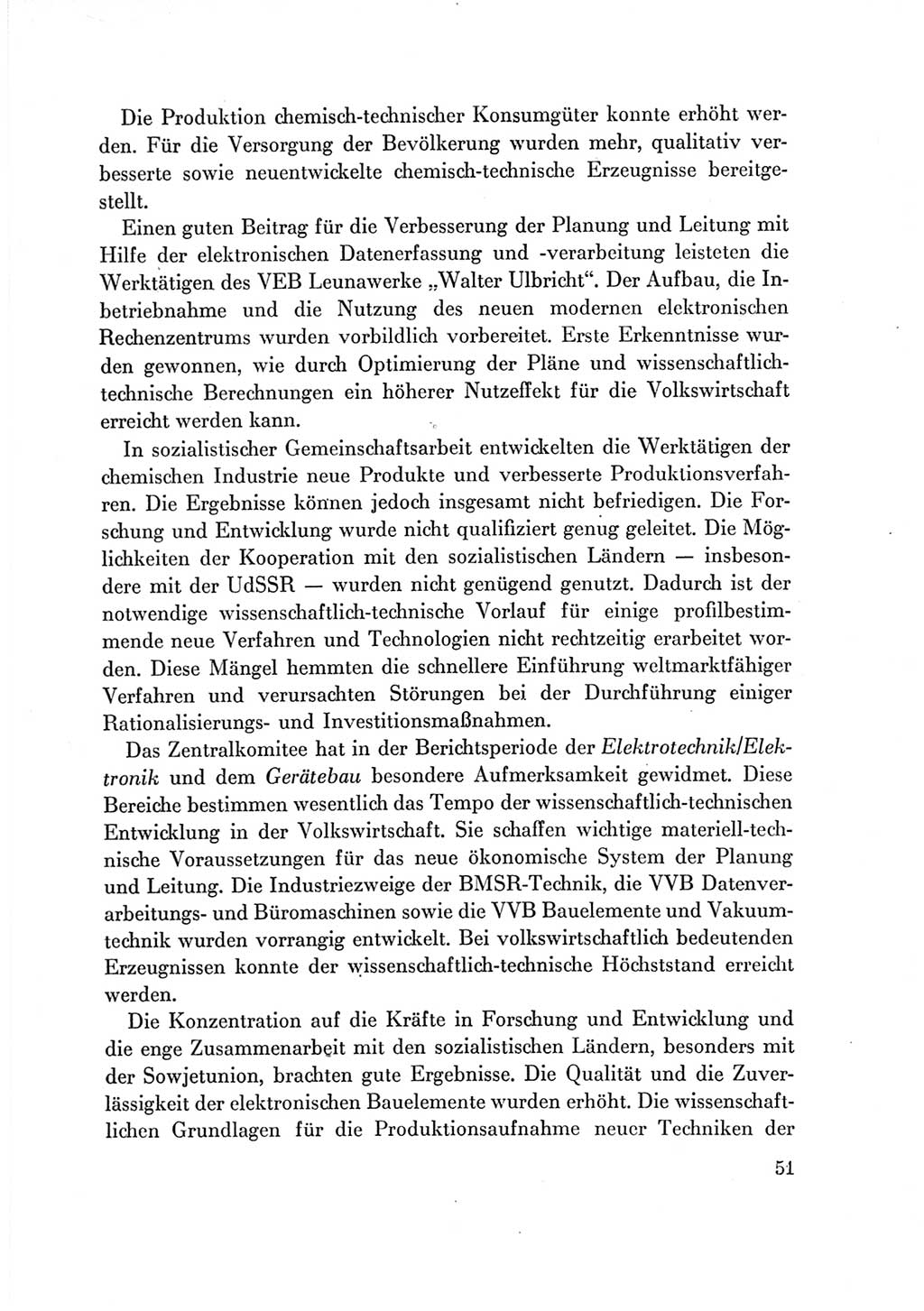 Protokoll der Verhandlungen des Ⅶ. Parteitages der Sozialistischen Einheitspartei Deutschlands (SED) [Deutsche Demokratische Republik (DDR)] 1967, Band Ⅳ, Seite 51 (Prot. Verh. Ⅶ. PT SED DDR 1967, Bd. Ⅳ, S. 51)