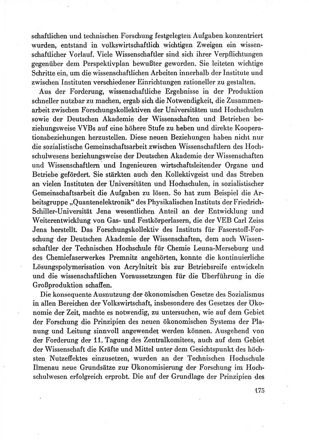 Protokoll der Verhandlungen des Ⅶ. Parteitages der Sozialistischen Einheitspartei Deutschlands (SED) [Deutsche Demokratische Republik (DDR)] 1967, Band Ⅳ, Seite 175 (Prot. Verh. Ⅶ. PT SED DDR 1967, Bd. Ⅳ, S. 175)