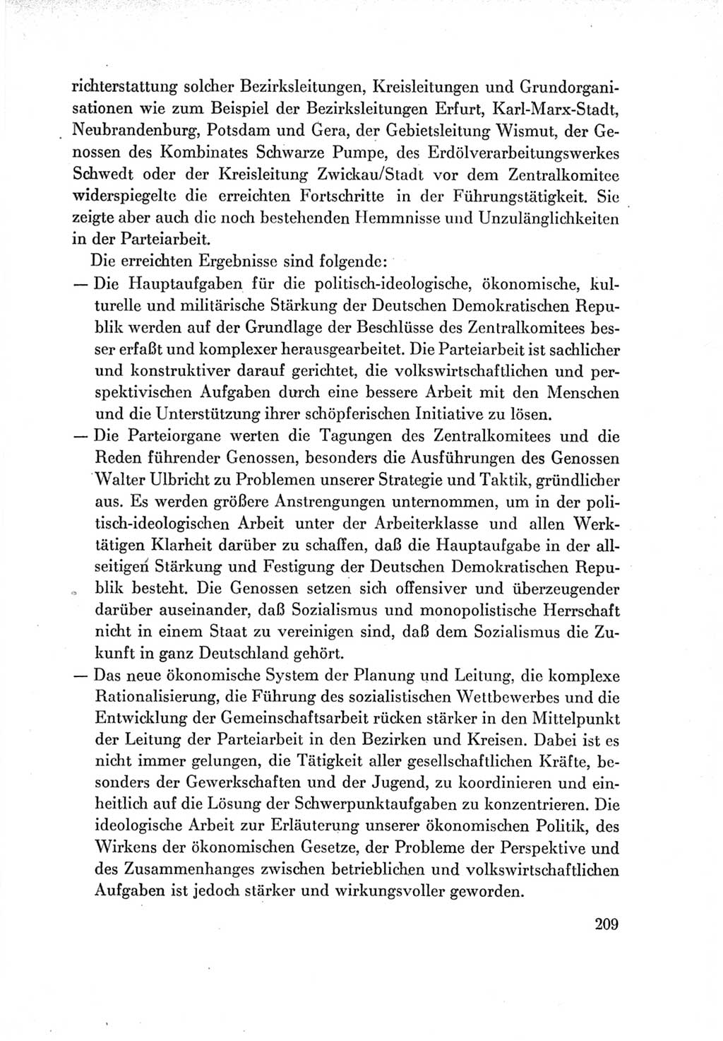 Protokoll der Verhandlungen des Ⅶ. Parteitages der Sozialistischen Einheitspartei Deutschlands (SED) [Deutsche Demokratische Republik (DDR)] 1967, Band Ⅳ, Seite 209 (Prot. Verh. Ⅶ. PT SED DDR 1967, Bd. Ⅳ, S. 209)