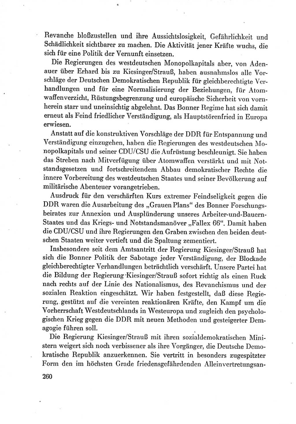 Protokoll der Verhandlungen des Ⅶ. Parteitages der Sozialistischen Einheitspartei Deutschlands (SED) [Deutsche Demokratische Republik (DDR)] 1967, Band Ⅳ, Seite 260 (Prot. Verh. Ⅶ. PT SED DDR 1967, Bd. Ⅳ, S. 260)