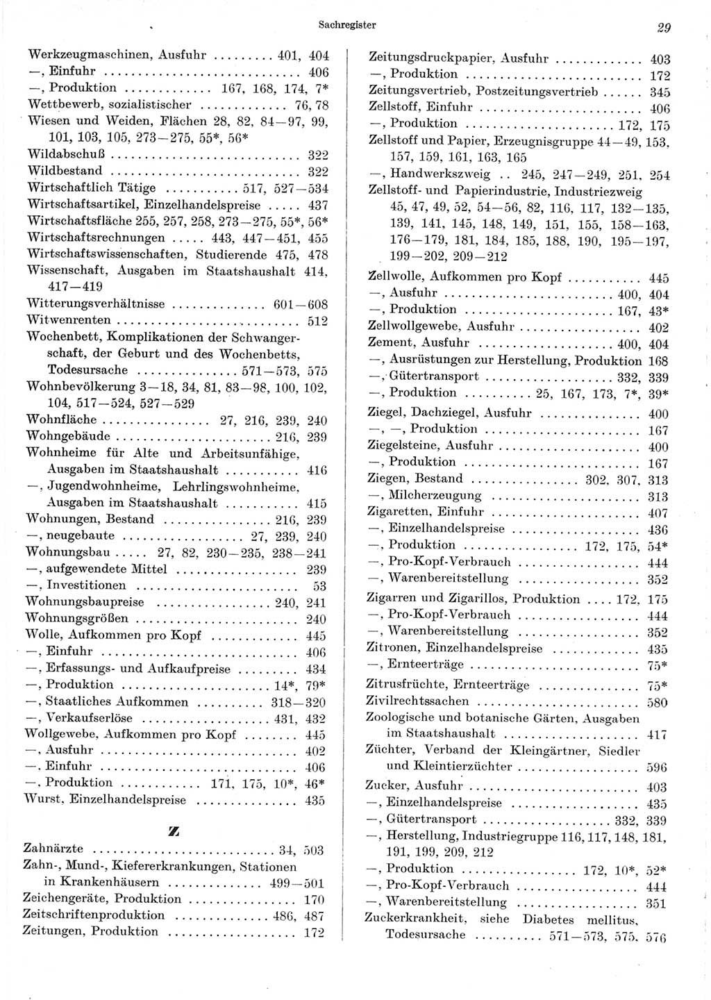 Statistisches Jahrbuch der Deutschen Demokratischen Republik (DDR) 1967, Seite 29 (Stat. Jb. DDR 1967, S. 29)