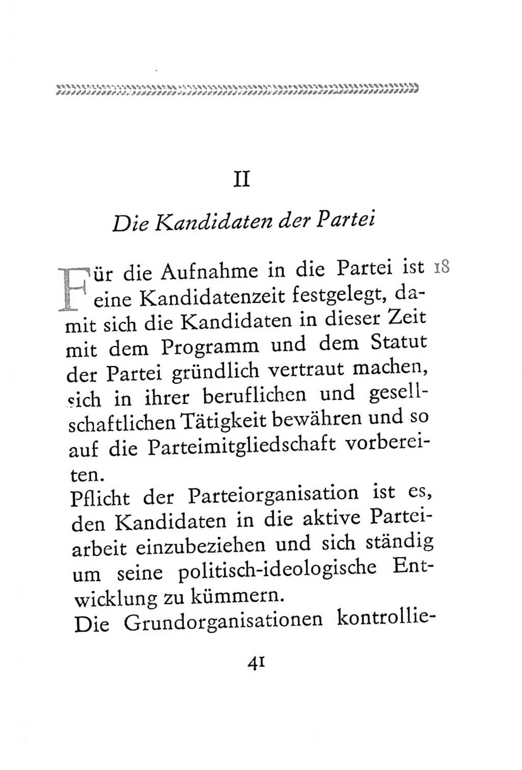 Statut der Sozialistischen Einheitspartei Deutschlands (SED) 1967, Seite 41 (St. SED DDR 1967, S. 41)