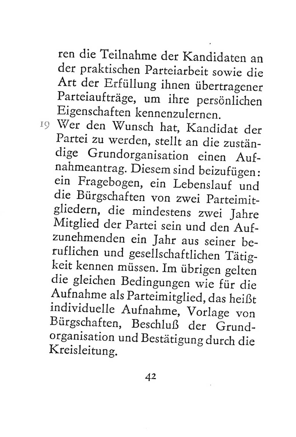 Statut der Sozialistischen Einheitspartei Deutschlands (SED) 1967, Seite 42 (St. SED DDR 1967, S. 42)