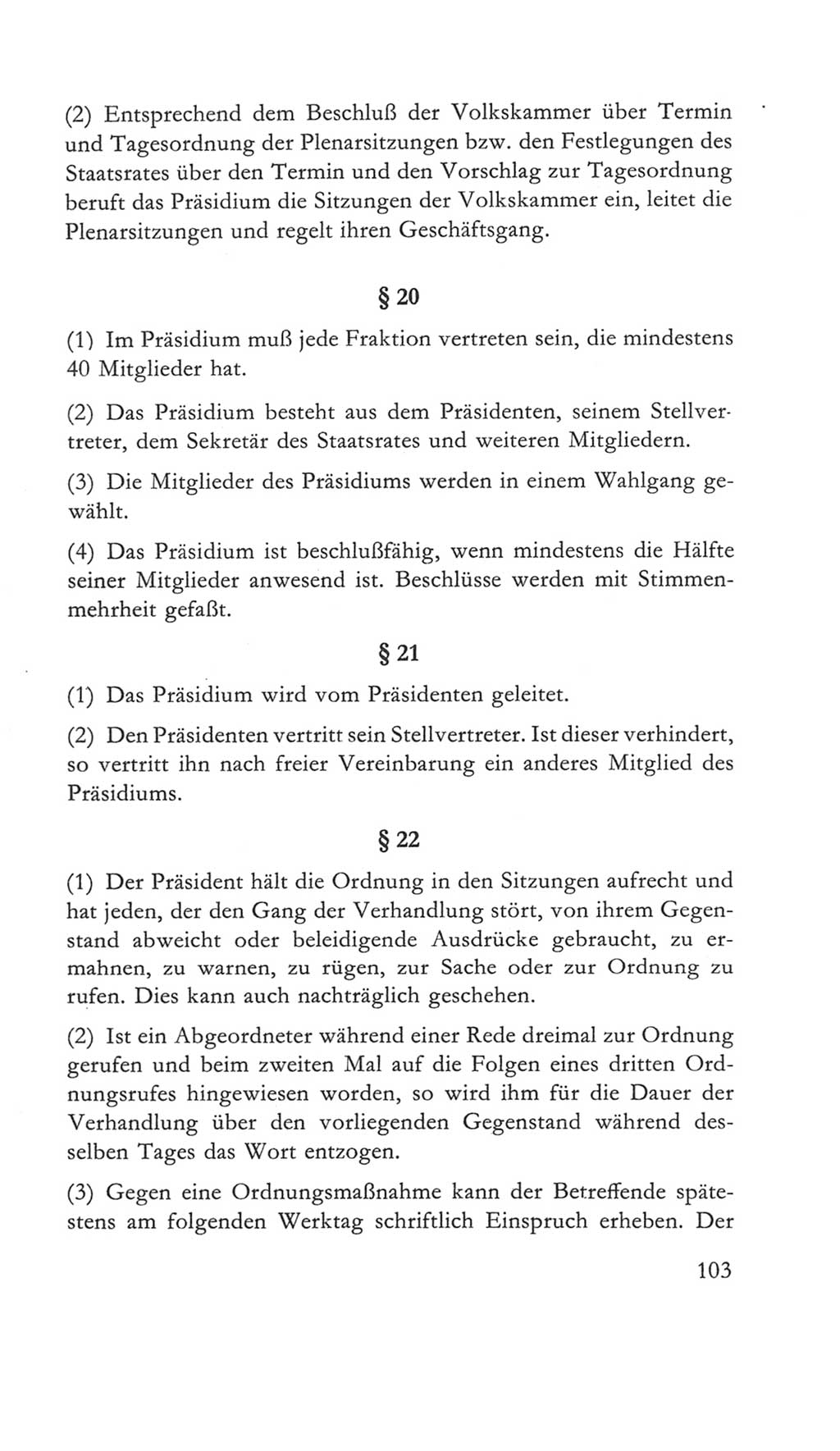 Volkskammer (VK) der Deutschen Demokratischen Republik (DDR) 5. Wahlperiode 1967-1971, Seite 103 (VK. DDR 5. WP. 1967-1971, S. 103)