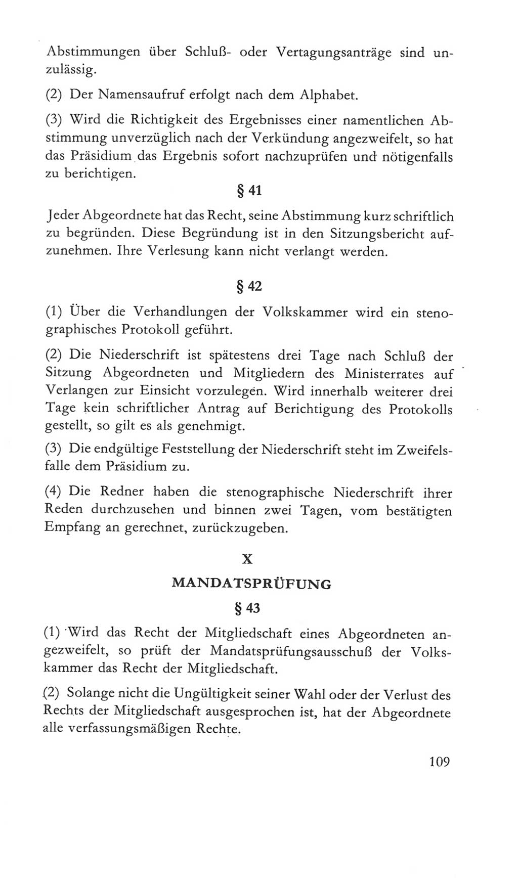 Volkskammer (VK) der Deutschen Demokratischen Republik (DDR) 5. Wahlperiode 1967-1971, Seite 109 (VK. DDR 5. WP. 1967-1971, S. 109)