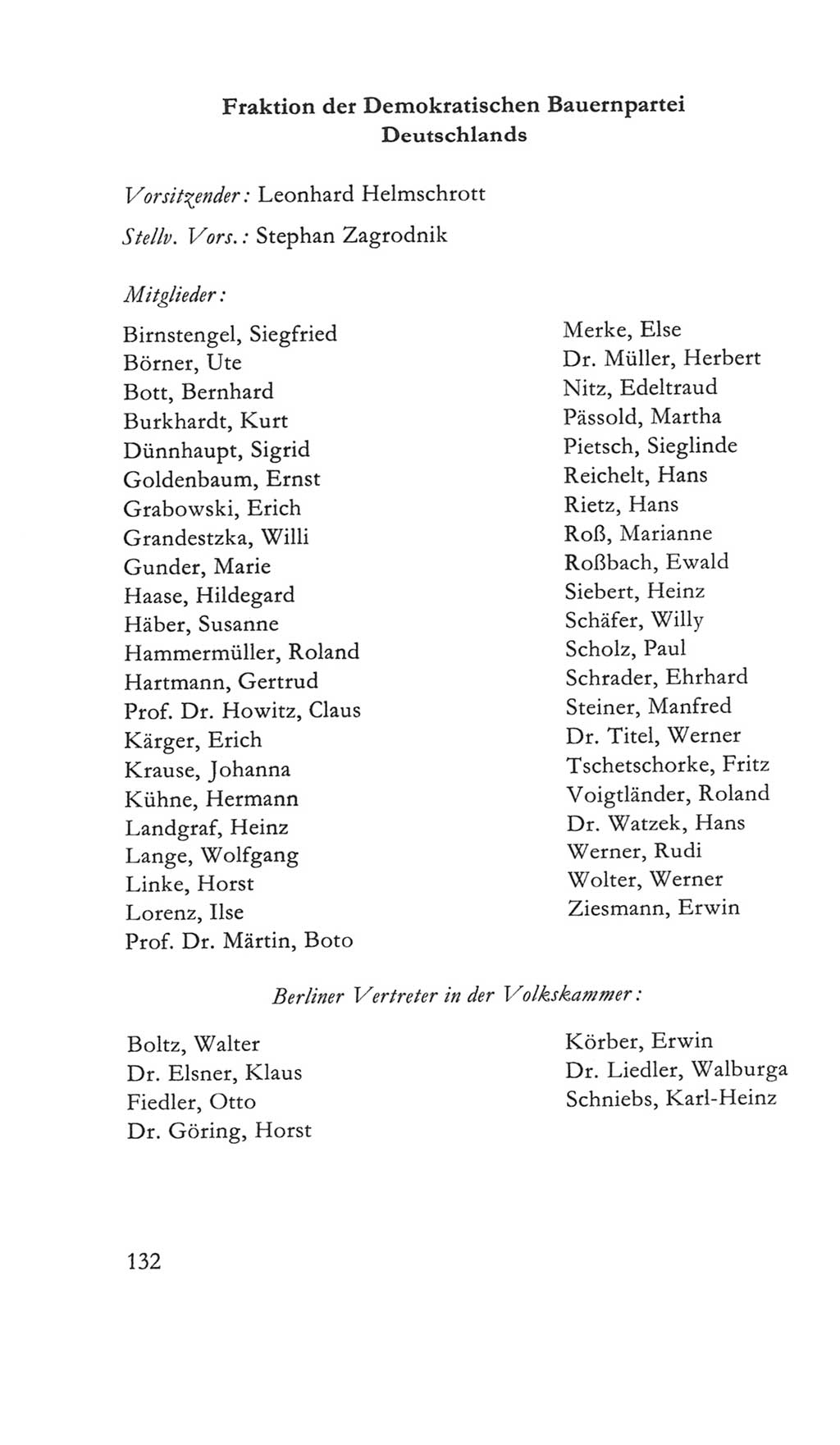 Volkskammer (VK) der Deutschen Demokratischen Republik (DDR) 5. Wahlperiode 1967-1971, Seite 132 (VK. DDR 5. WP. 1967-1971, S. 132)