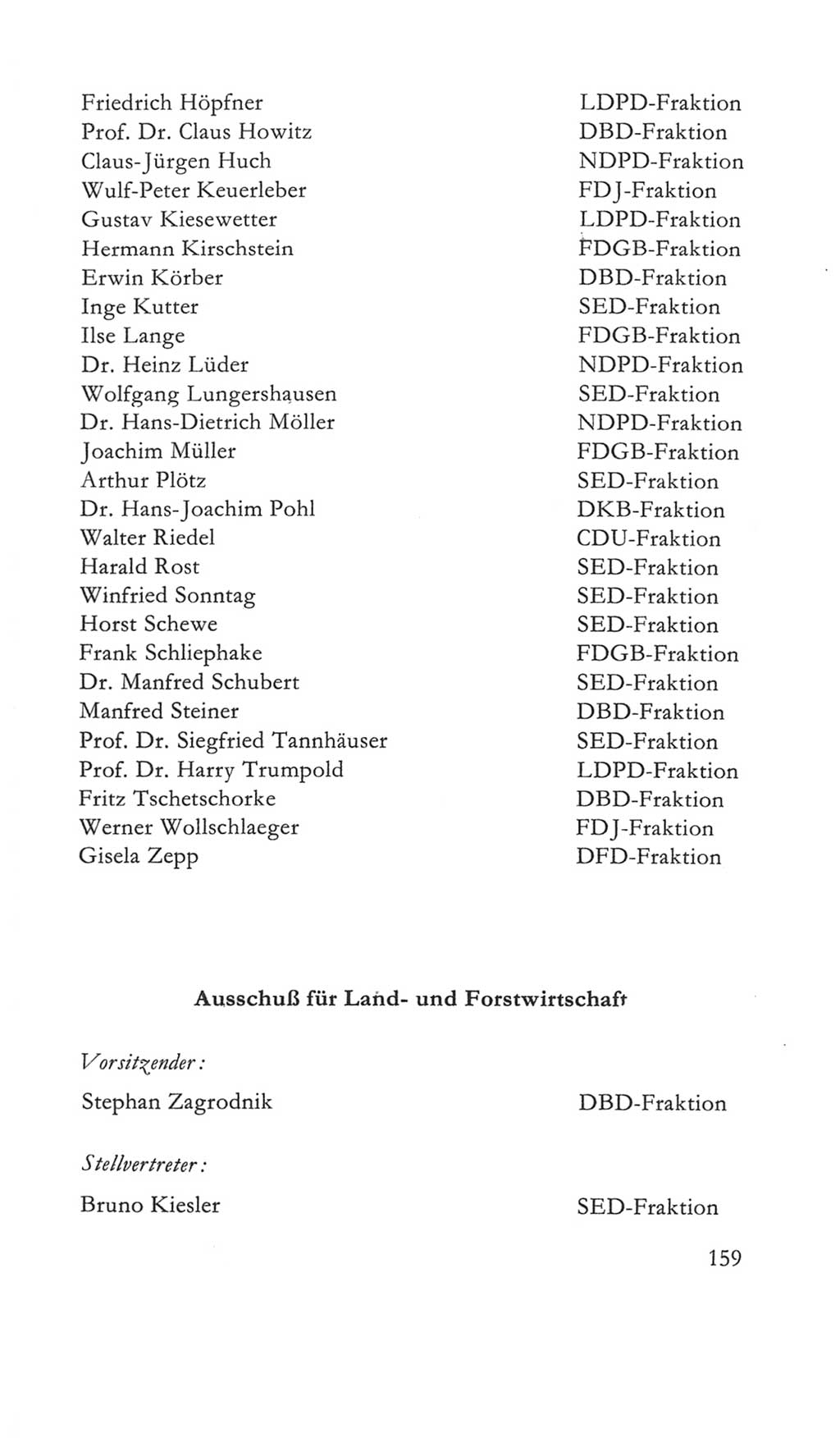 Volkskammer (VK) der Deutschen Demokratischen Republik (DDR) 5. Wahlperiode 1967-1971, Seite 159 (VK. DDR 5. WP. 1967-1971, S. 159)