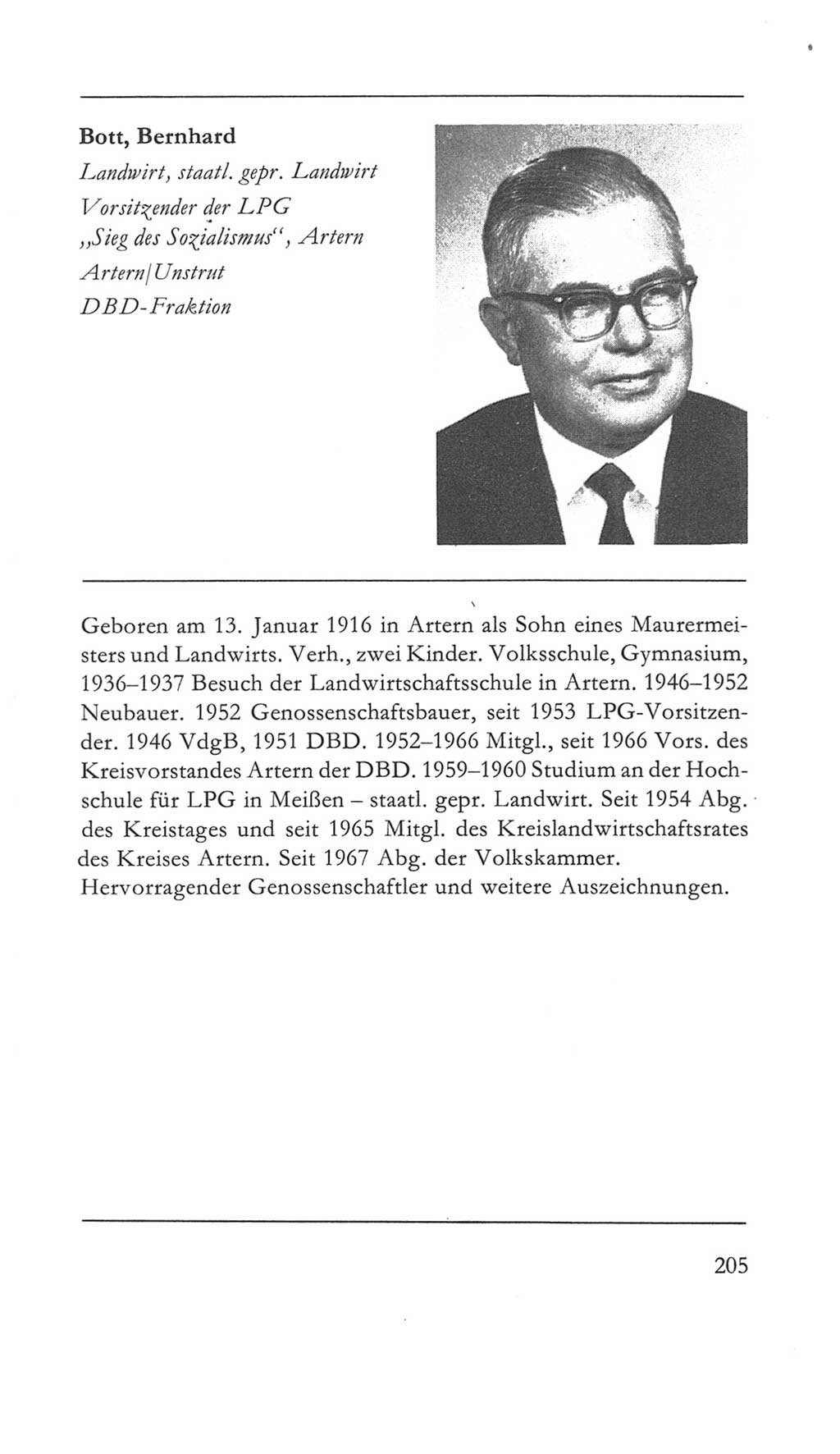 Volkskammer (VK) der Deutschen Demokratischen Republik (DDR) 5. Wahlperiode 1967-1971, Seite 205 (VK. DDR 5. WP. 1967-1971, S. 205)