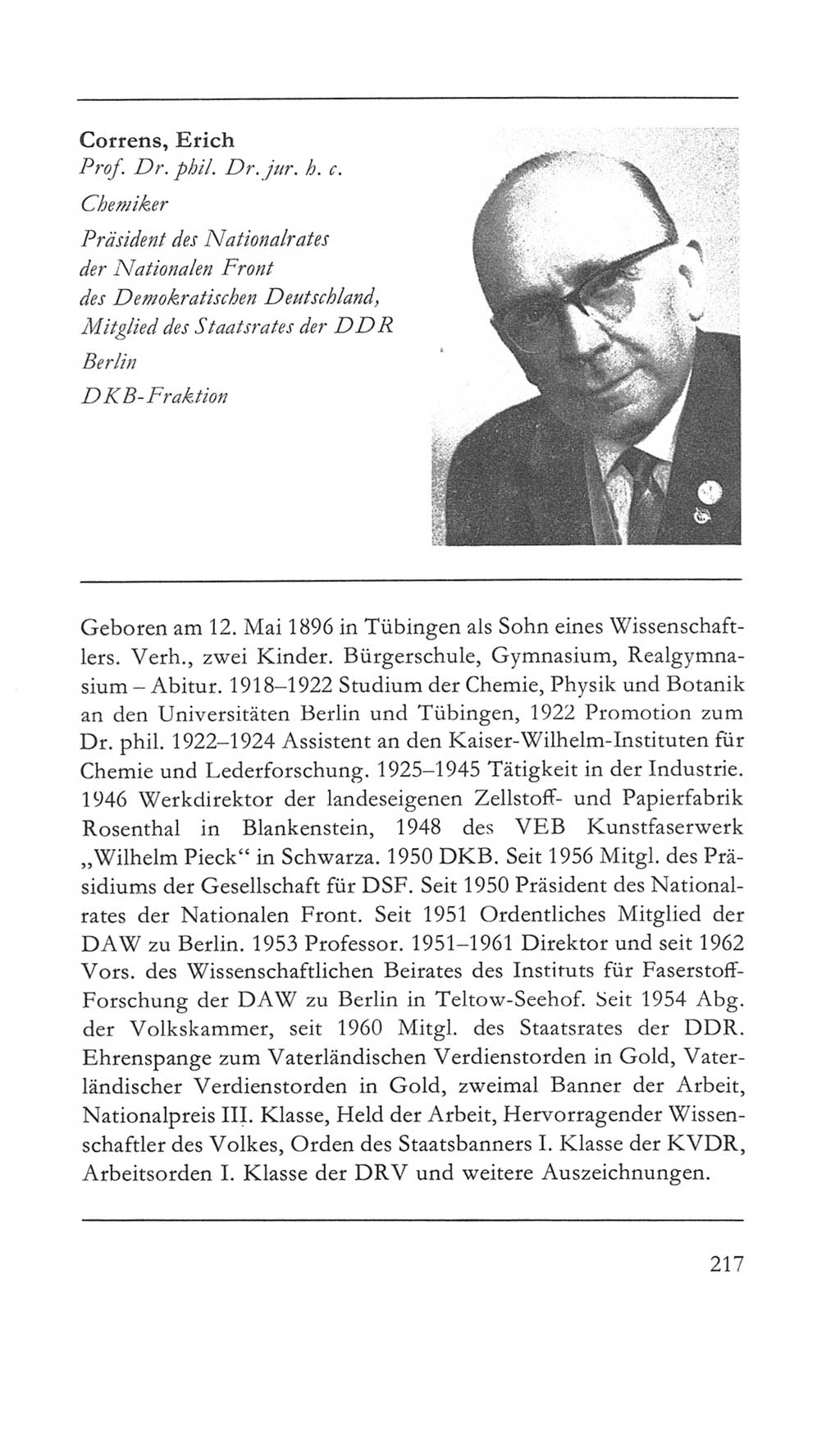 Volkskammer (VK) der Deutschen Demokratischen Republik (DDR) 5. Wahlperiode 1967-1971, Seite 217 (VK. DDR 5. WP. 1967-1971, S. 217)