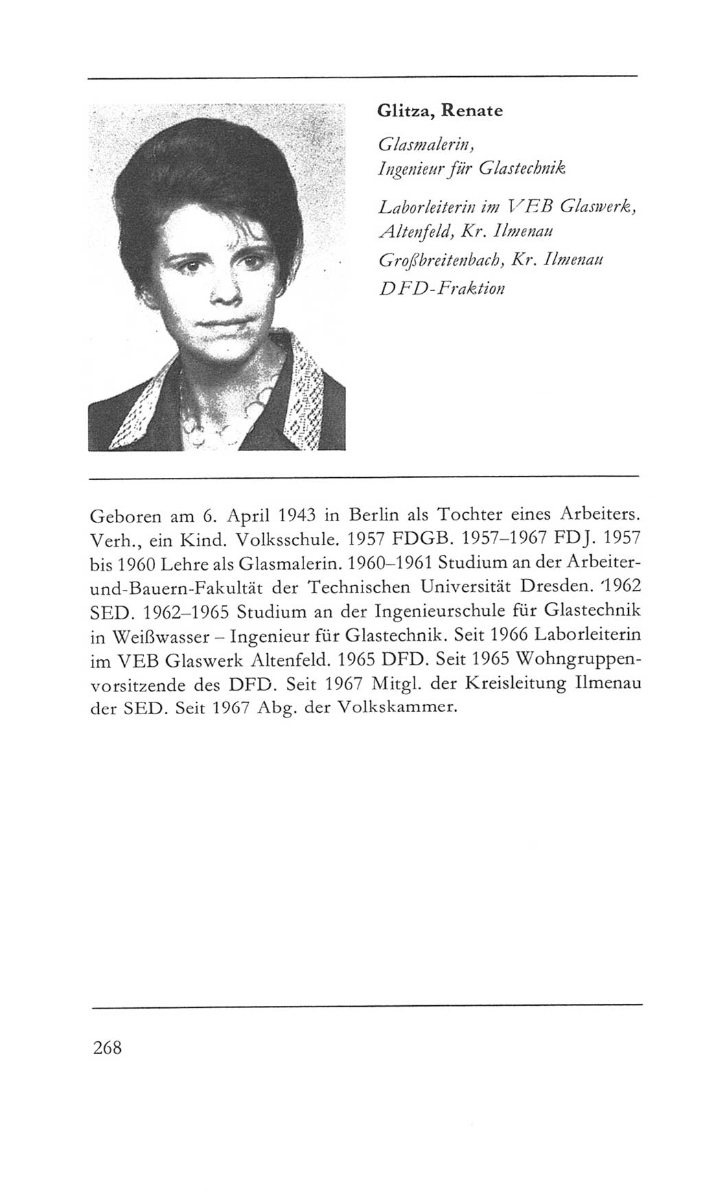 Volkskammer (VK) der Deutschen Demokratischen Republik (DDR) 5. Wahlperiode 1967-1971, Seite 268 (VK. DDR 5. WP. 1967-1971, S. 268)